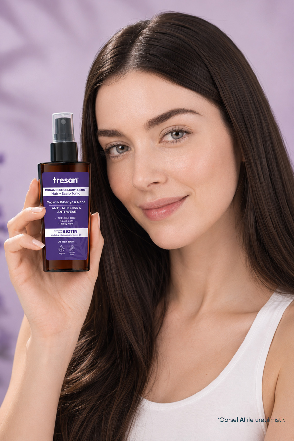 Organik Biberiye & Nane Dökülme Karşıtı Kompleks Saç Toniği – Biotin ve Kafein (125 ml X2) — 8085 — تصویر 3 از 5
