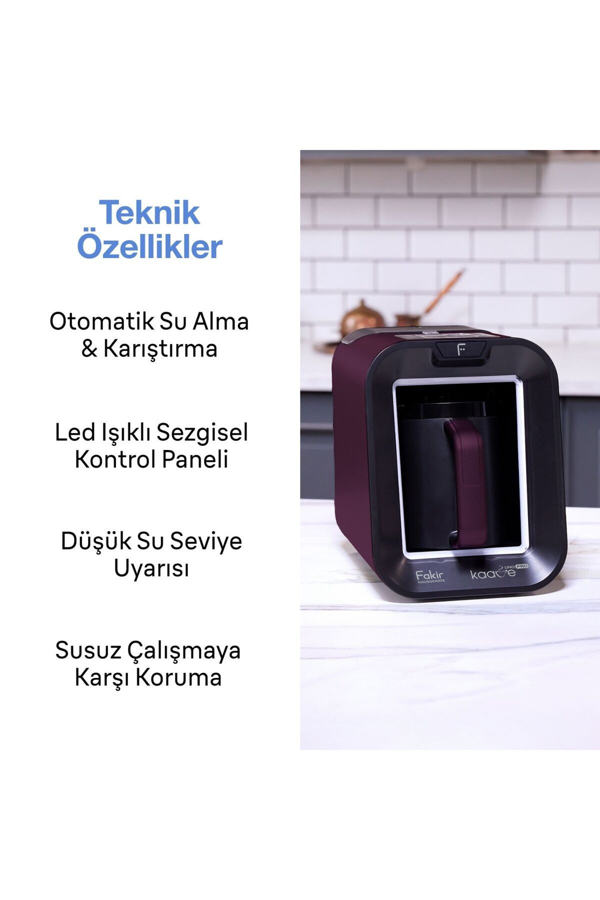 Kaave Uno Pro Türk Kahve Makinesi Violet 3