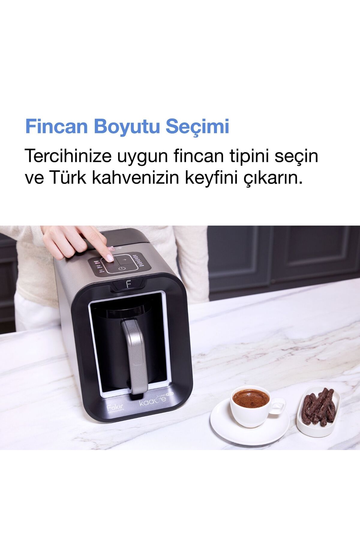 Kaave Uno Pro Türk Kahvesi Makinesi Antrasit 6
