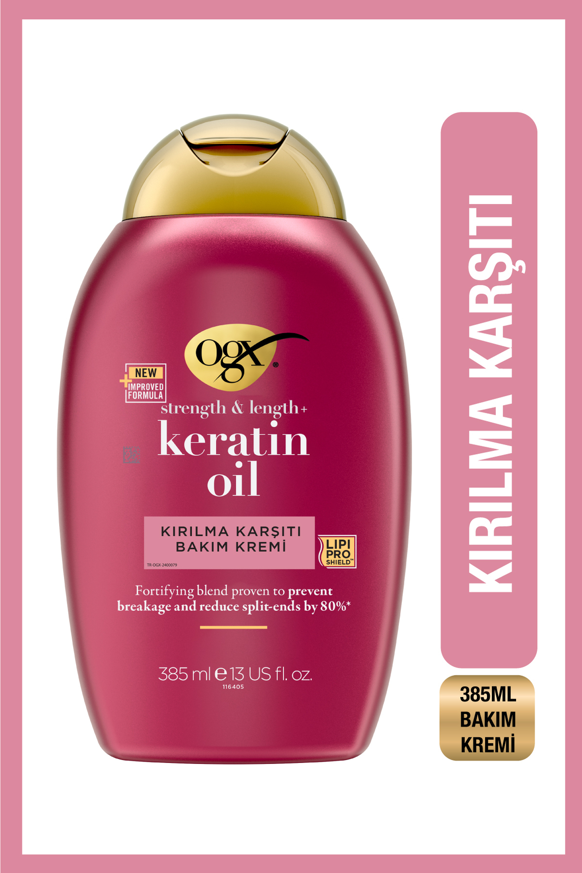 OGX KIRILMA KARŞITI KERATİN OİL BAKIM KREMİ 385 ML- — 3574661787862