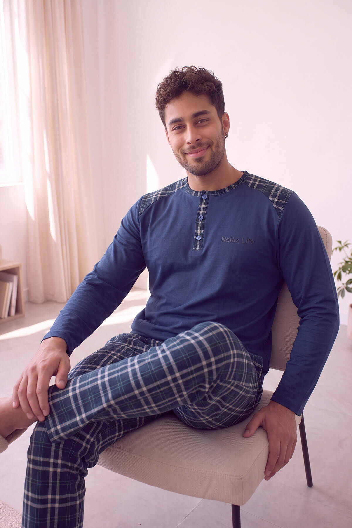 Pijamaevi Relax Stylish Erkek Uzun Kol Pijama Takımı görsel 5