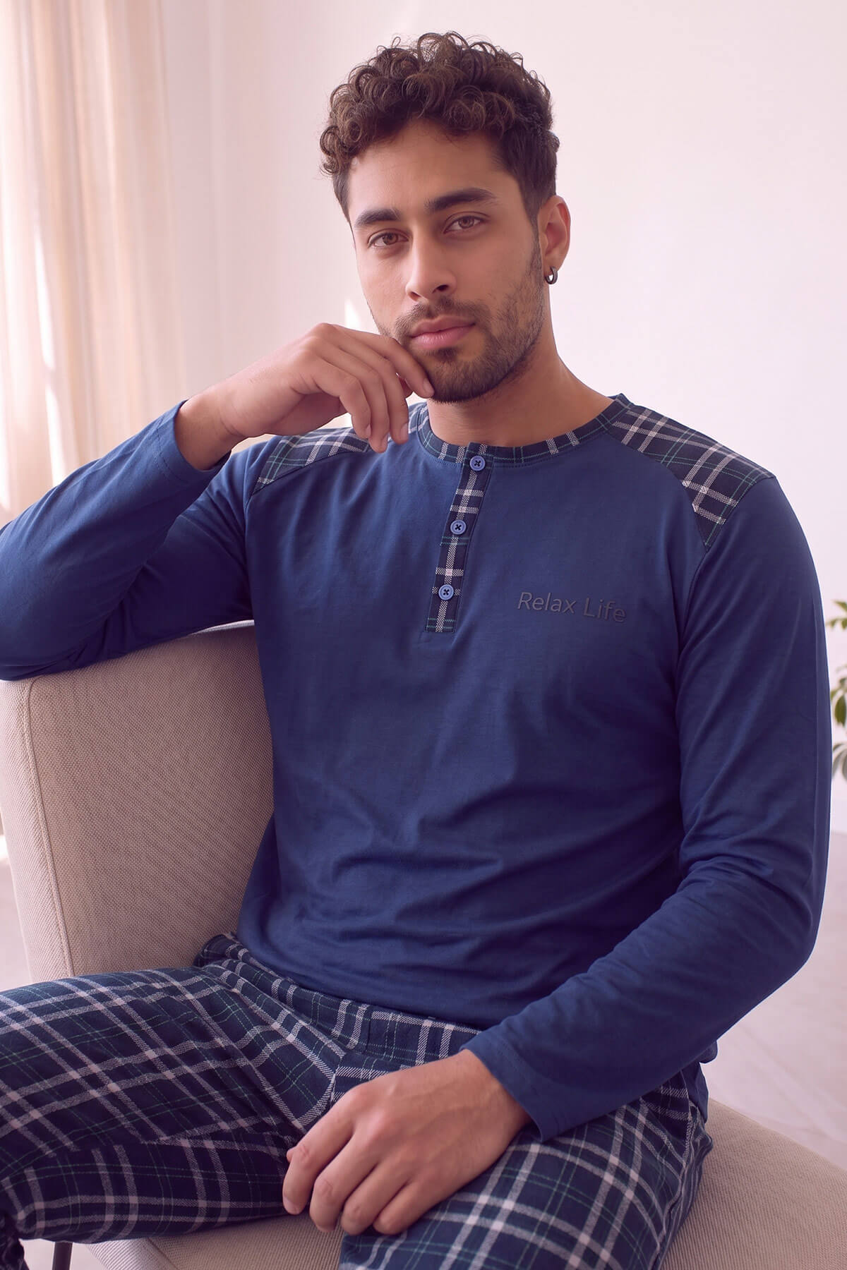 Pijamaevi Relax Stylish Erkek Uzun Kol Pijama Takımı görsel 3