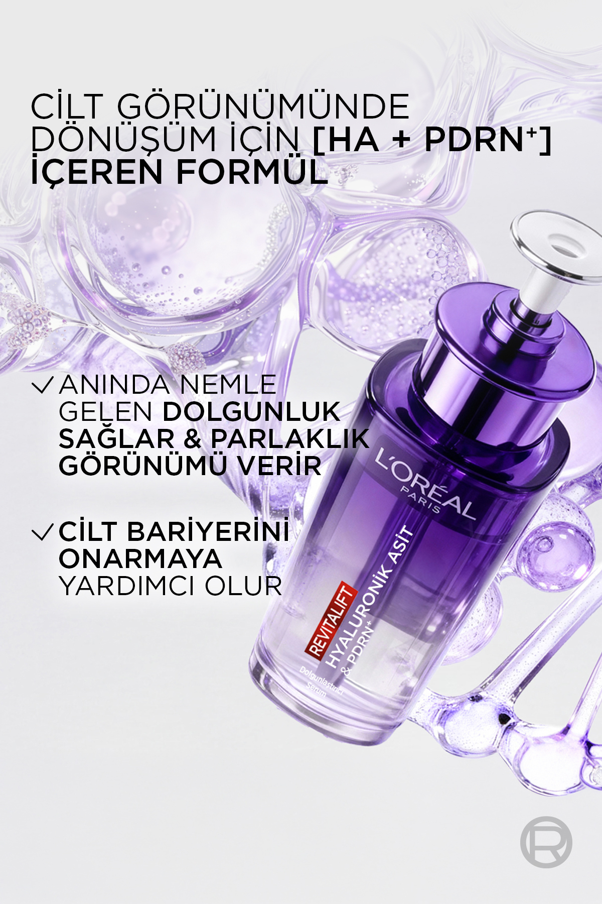 Revitalift Filler [Hyaluronik Asit + PDRN] Dolgunlaştırıcı, Yenileyici ve Parlaklık Veren Yüz Serumu — 3600524294120PHEAD — تصویر 5 از 8
