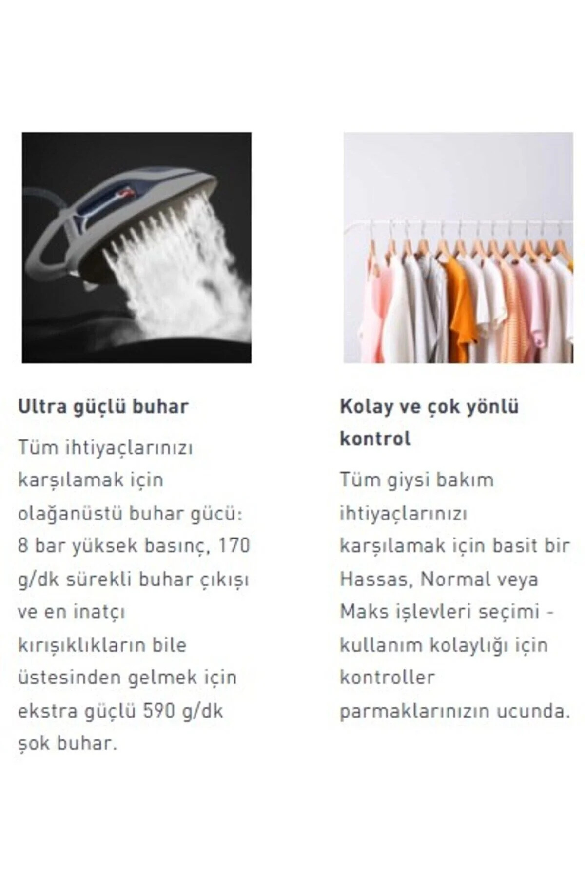 Pro Express 590 g/dk Şok Buhar & 170 g/dk Sürekli Buhar Kazanlı Ütü- Yüksek Kalite 4
