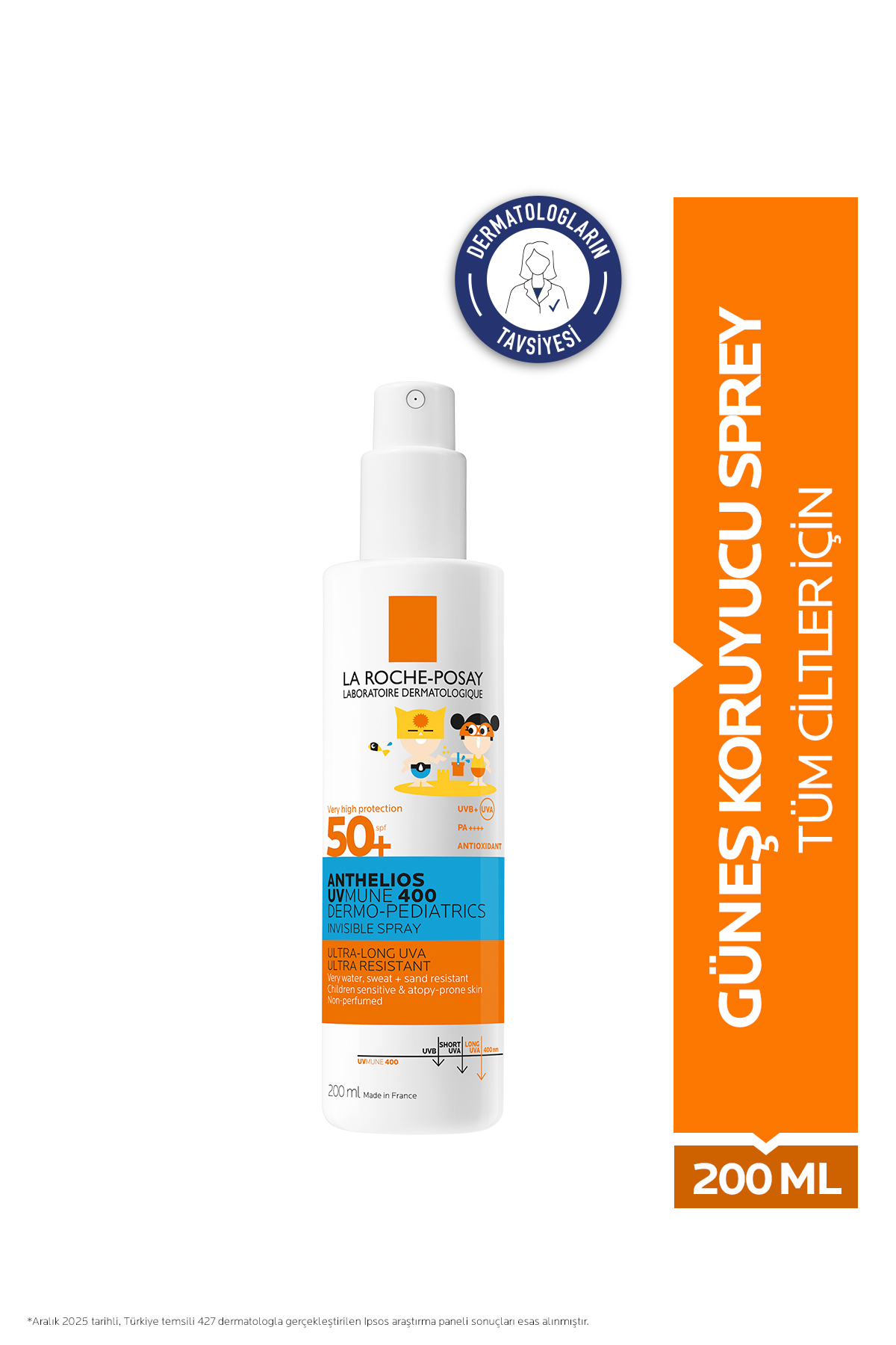 La Roche Posay Anthelios Hassas Ciltler& Çocuklar İçin Dermo Pediatrics Güneş Koruyucu Invisible Sprey SPF50+ 200ml