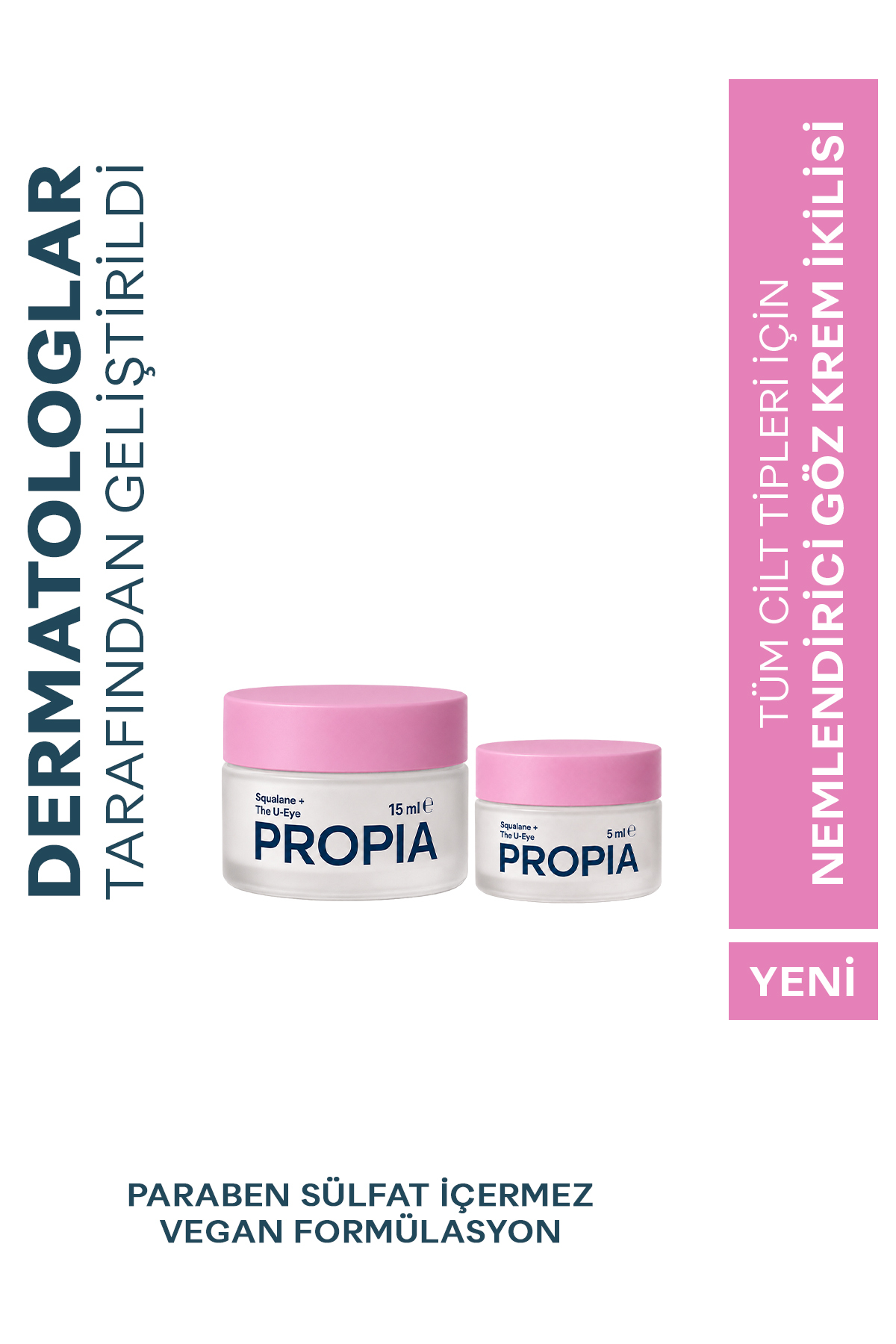 Squalane+ The U-Eye | Nemlendirici Sugarcane-Derived Squalane Göz Krem İkilisi | 15ml + 5ml — eye-ikilisi-15ml-5ml — تصویر 1 از 4