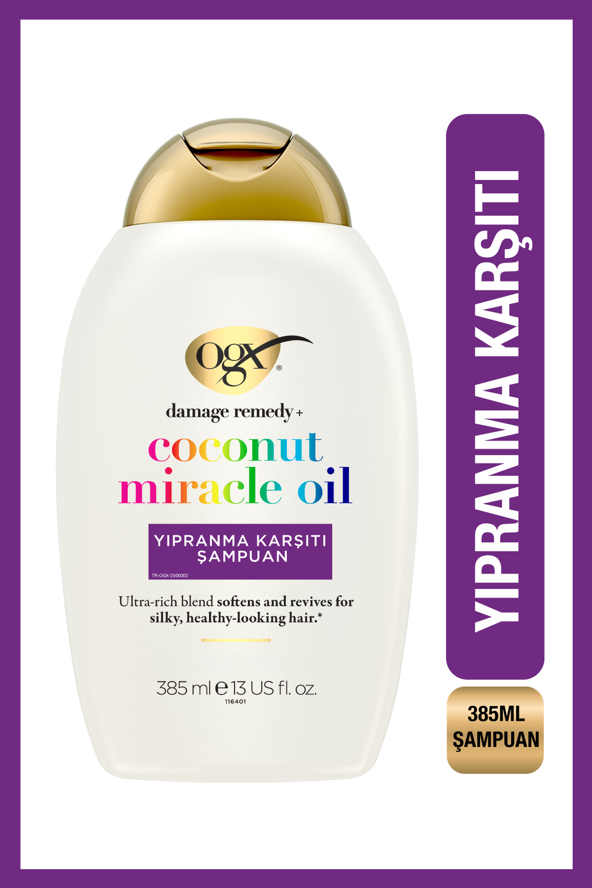 Coconut Miracle Oil Yıpranma Karşıtı Sülfatsız Şampuan 385 ml — 22796972200 — تصویر 1 از 6