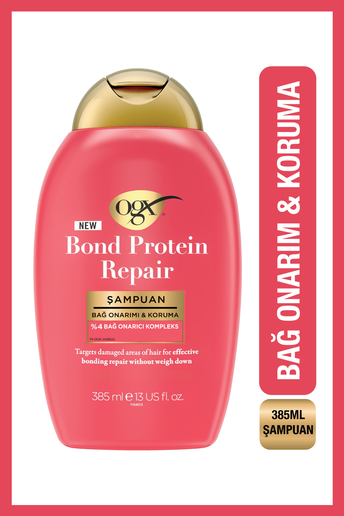 OGX Bond Protein Repair Bağ Onarıcı Sülfatsız Şampuan 385 ml — 3574661818450
