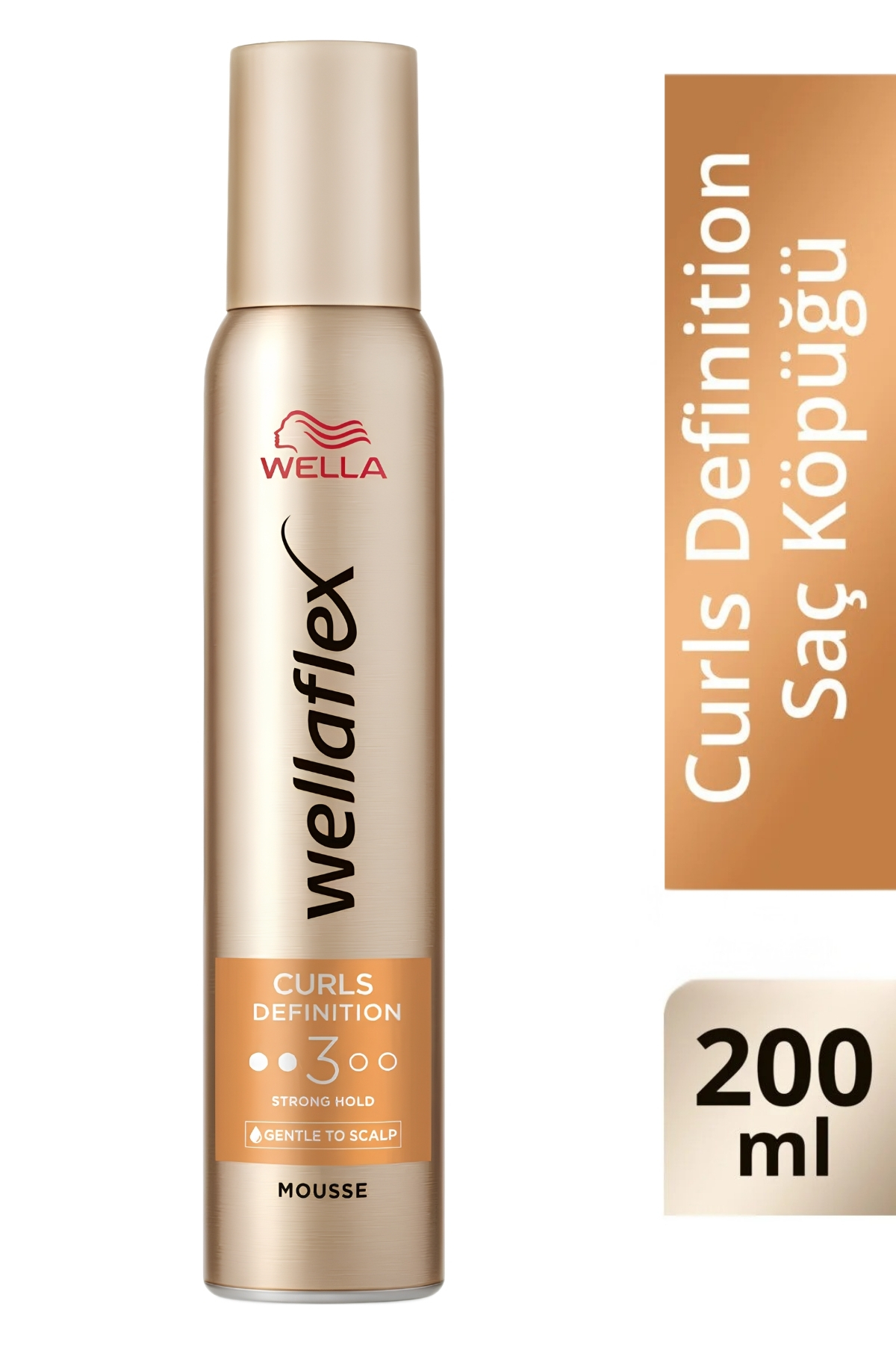 Wella Wellaflex Curls Definition Bukle Belirginleştirici Güçlü Tutuş Saç Köpüğü Strong Hold 200 ML — 4056800563081-T