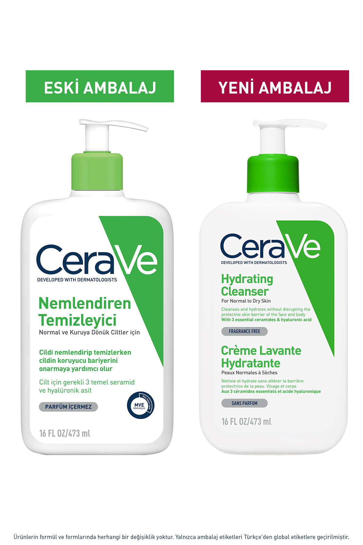 Normal ve Kuruya Dönük Ciltler İçin Seramid ve Hyalüronik Asit İçeren Nemlendiren Temizleyici 473 ml — 3337875597333 — تصویر 7 از 8