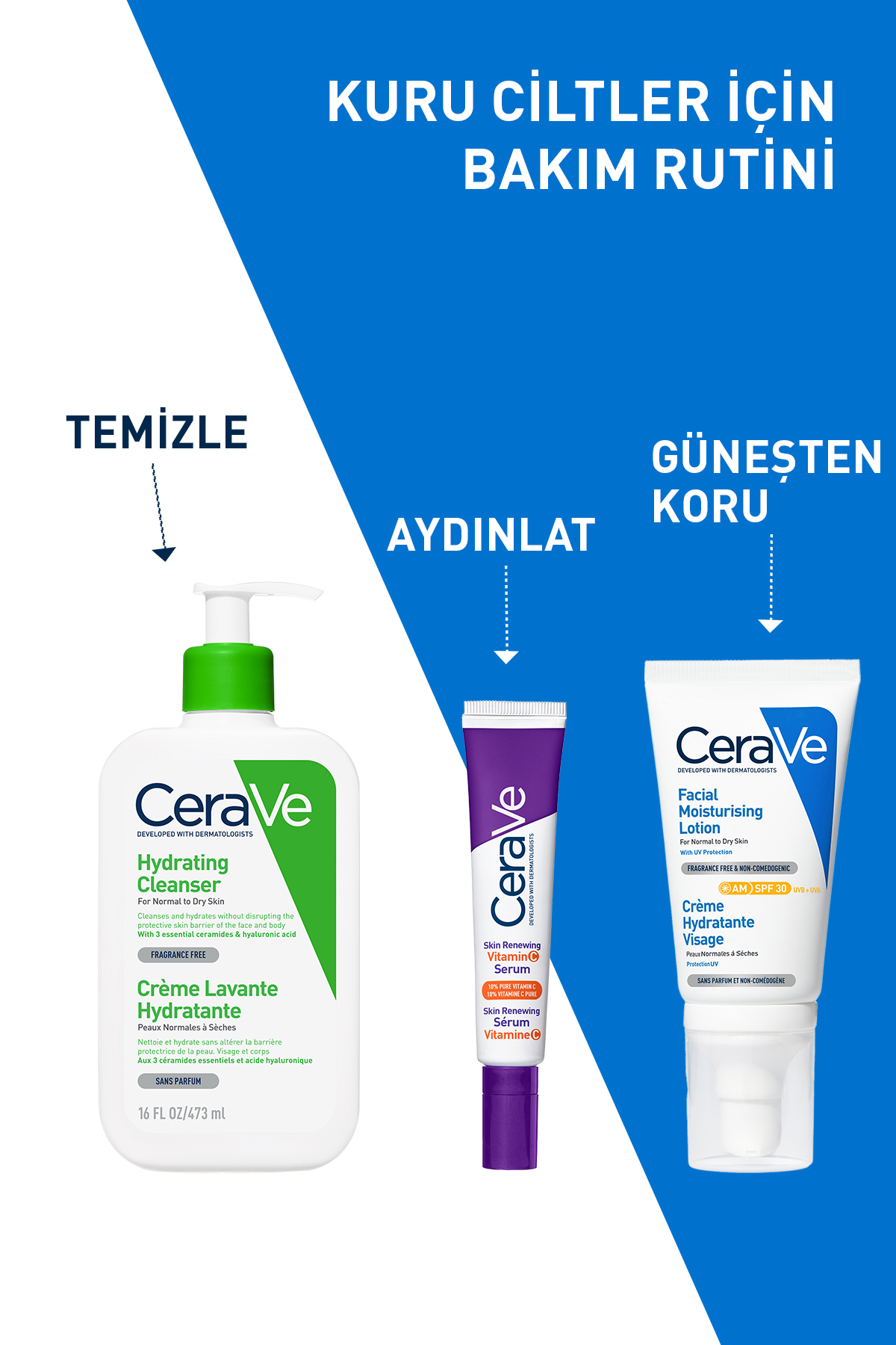 Normal ve Kuruya Dönük Ciltler İçin Seramid ve Hyalüronik Asit İçeren Nemlendiren Temizleyici 473 ml — 3337875597333 — تصویر 8 از 8