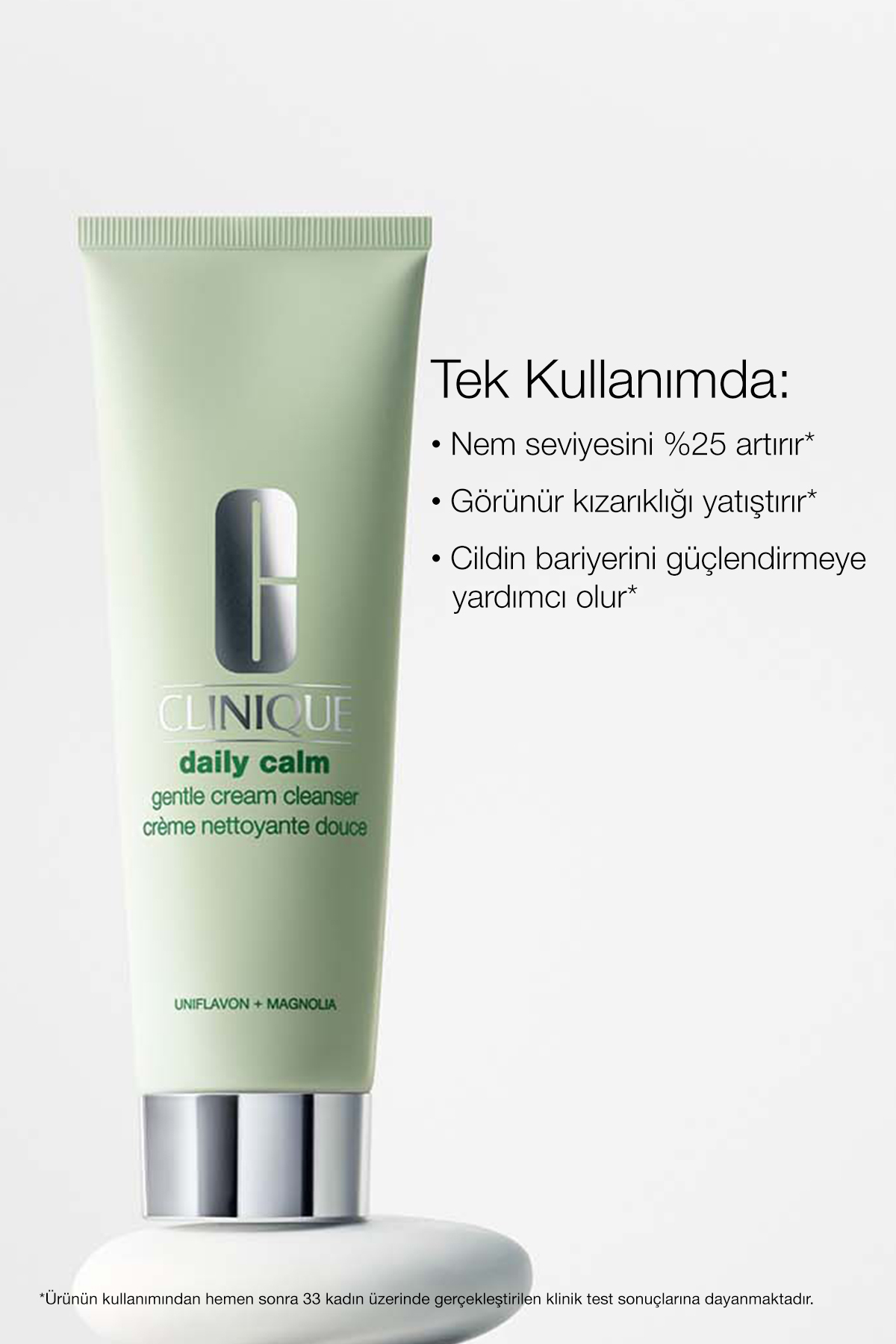 Daily Calm™ Nazik Krem Temizleyici 125 ml | Gliserin, Hyalüronik Asit, Uniflavon & Manolya — 143582 — تصویر 5 از 10