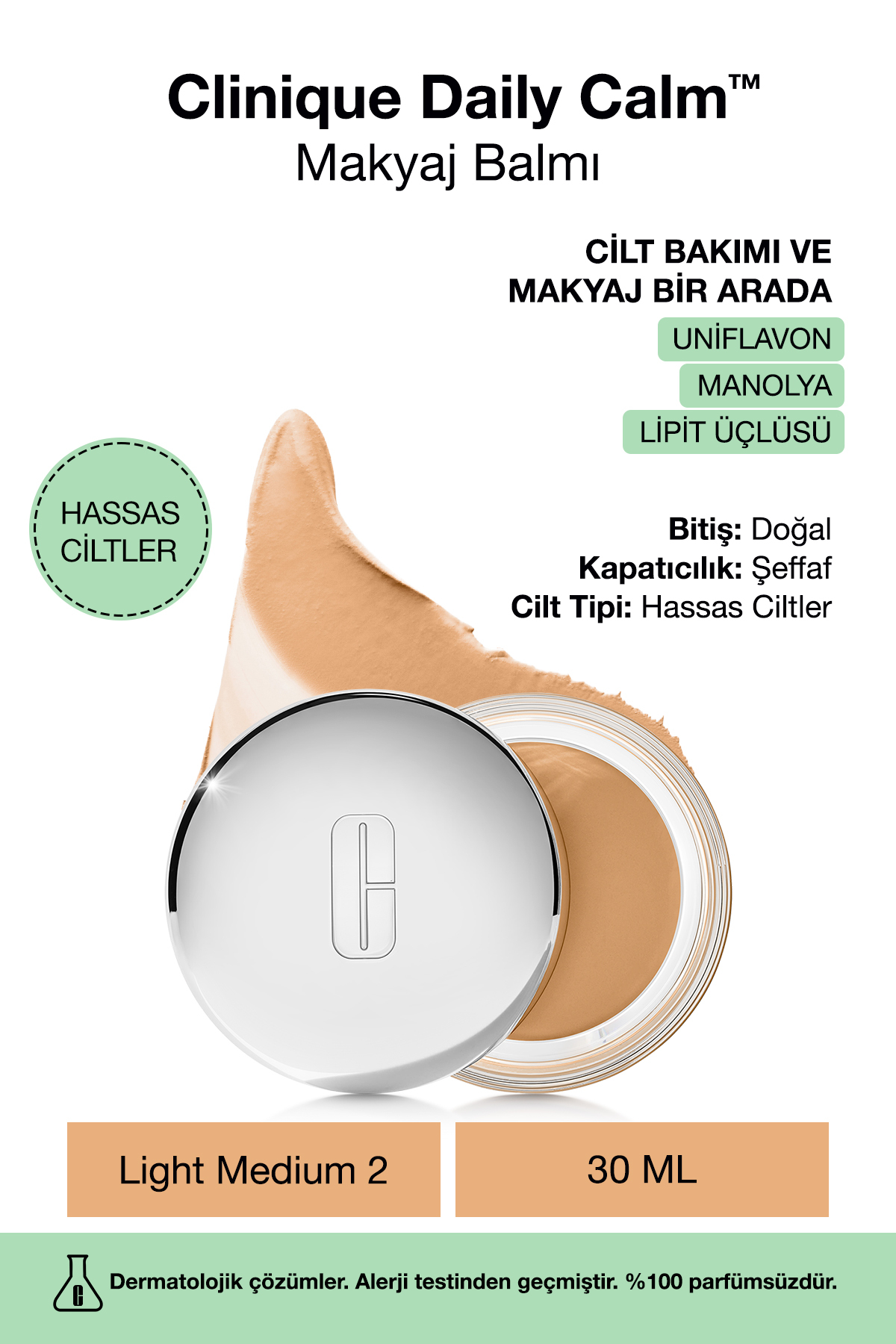 Clinique Günlük Huzur ™   Makyaj Balsamı 30ml - Hafif Orta 2 — بژ 147255