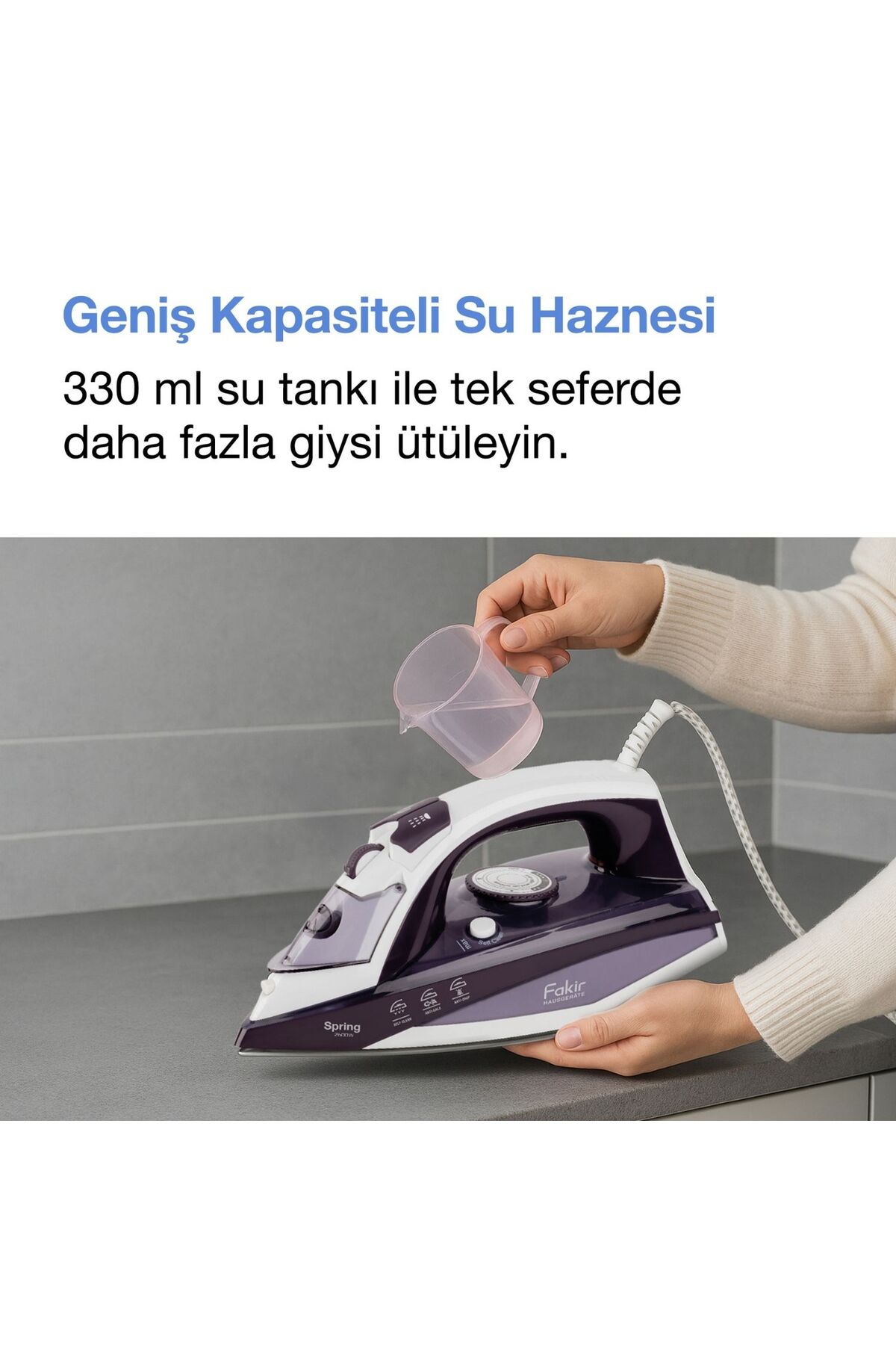 Spring Buharlı Ütü Mor 4