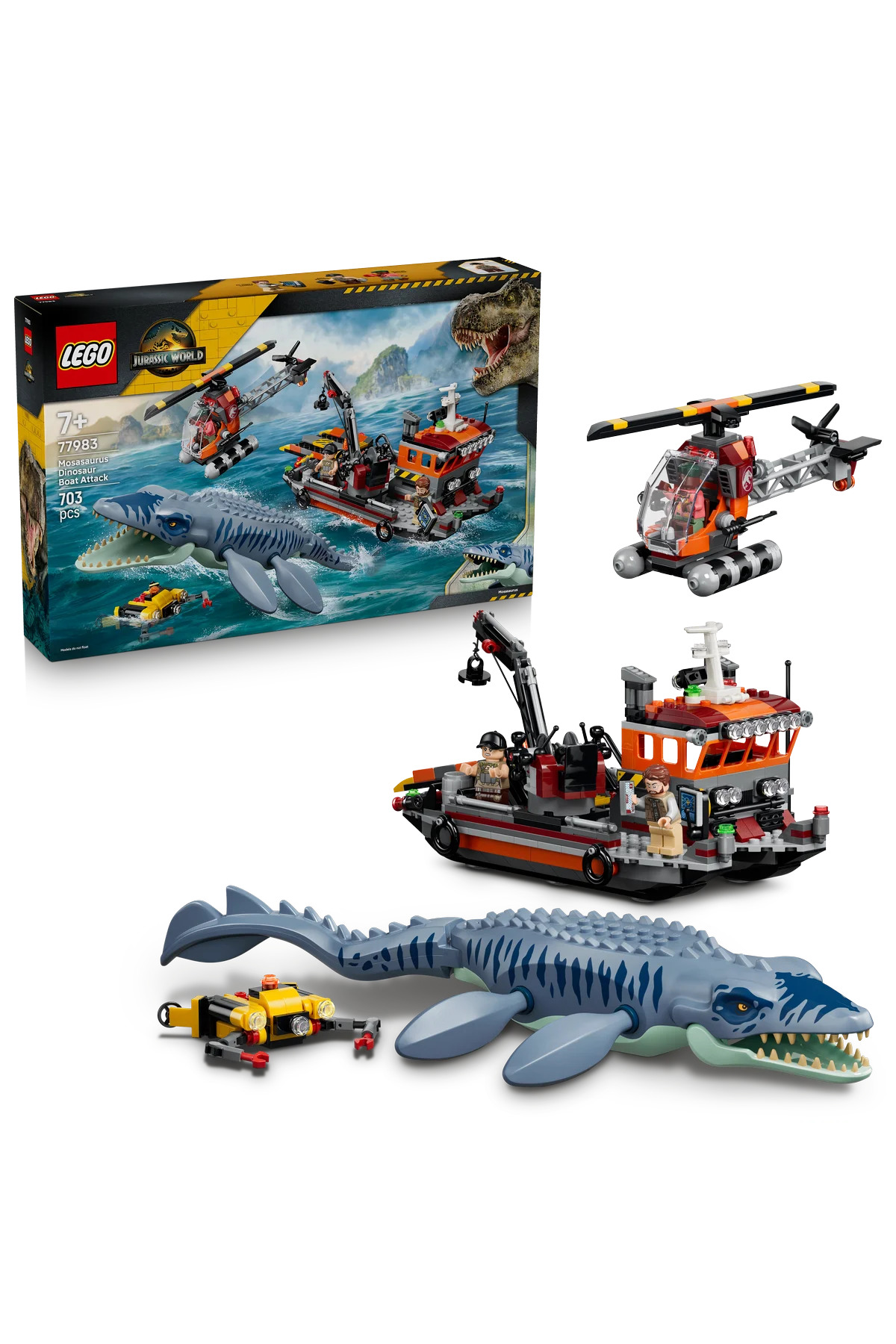 LEGO ® Jurassic World Mosasaurus Dinozor Tekne Saldırı Oyuncağı