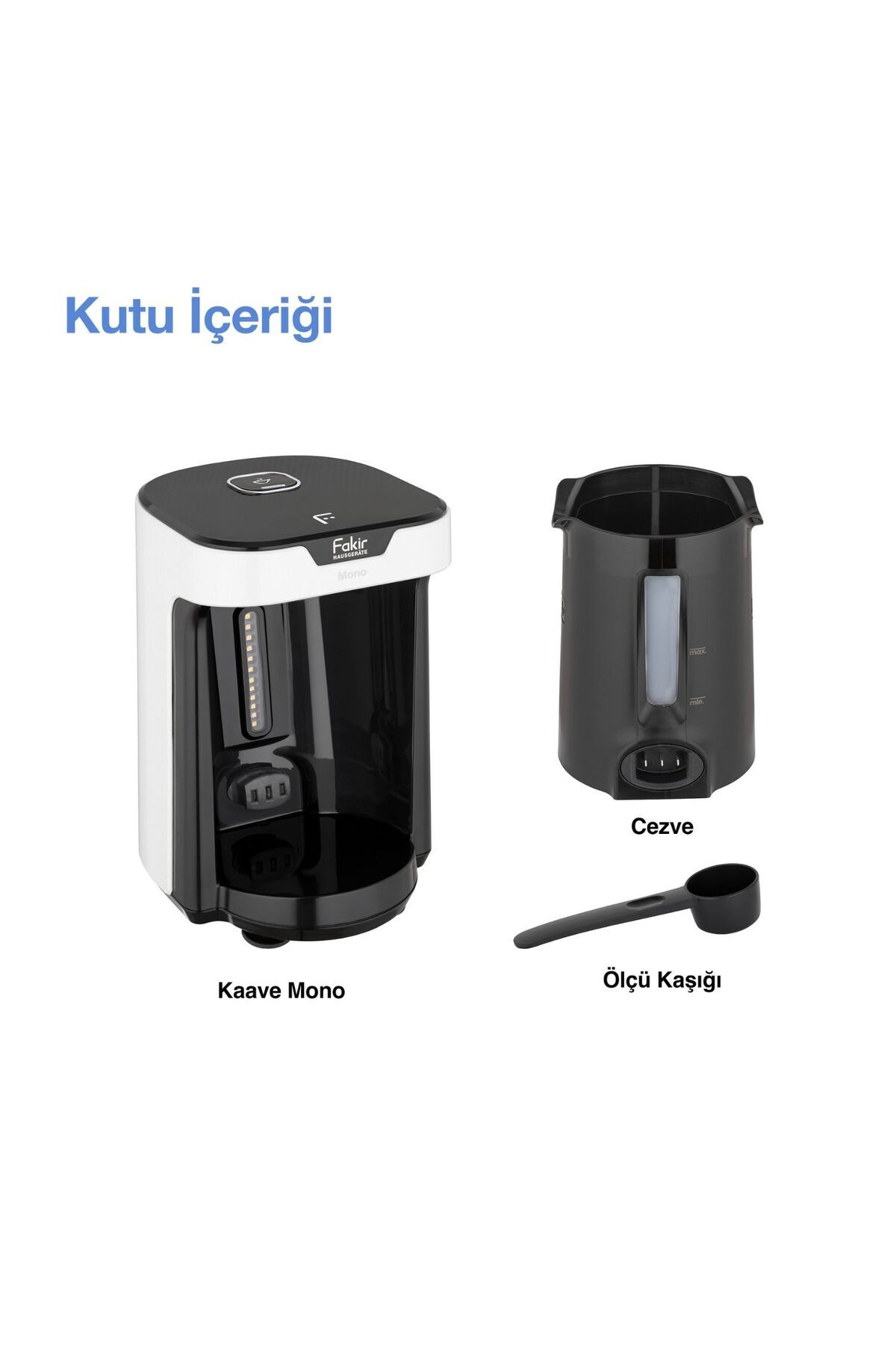 Kaave Mono Türk Kahvesi Makinesi Beyaz 5