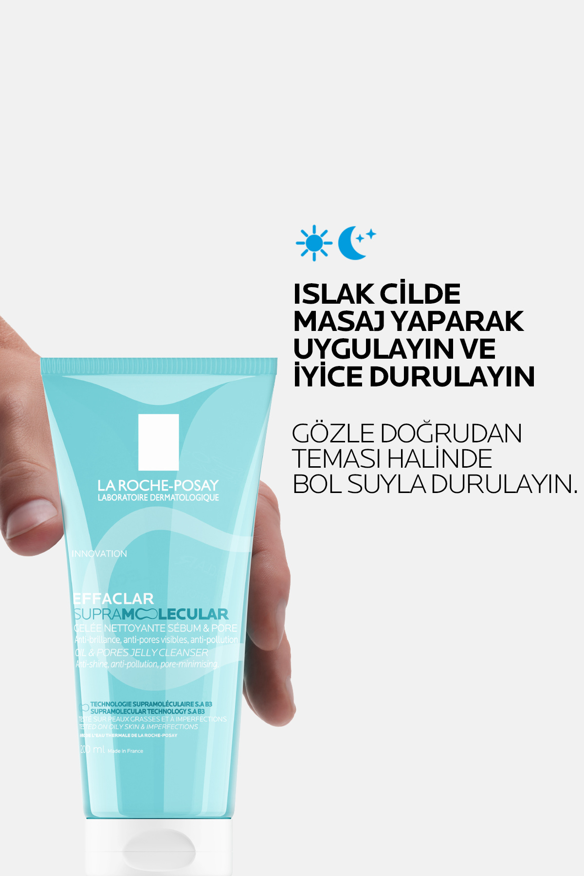 Effaclar Supramolecular Karma ve Yağlı Ciltler İçin Gözenek Karşıtı Yüz Temizleme Jeli 200 ml — LOREAL — تصویر 7 از 8