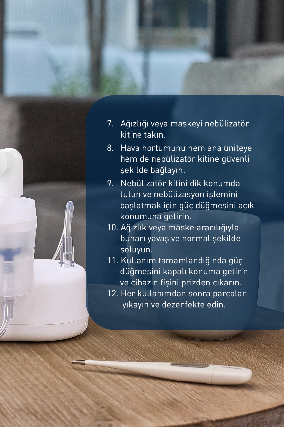 NE-C810-E Nebülizatör Cihazı 5