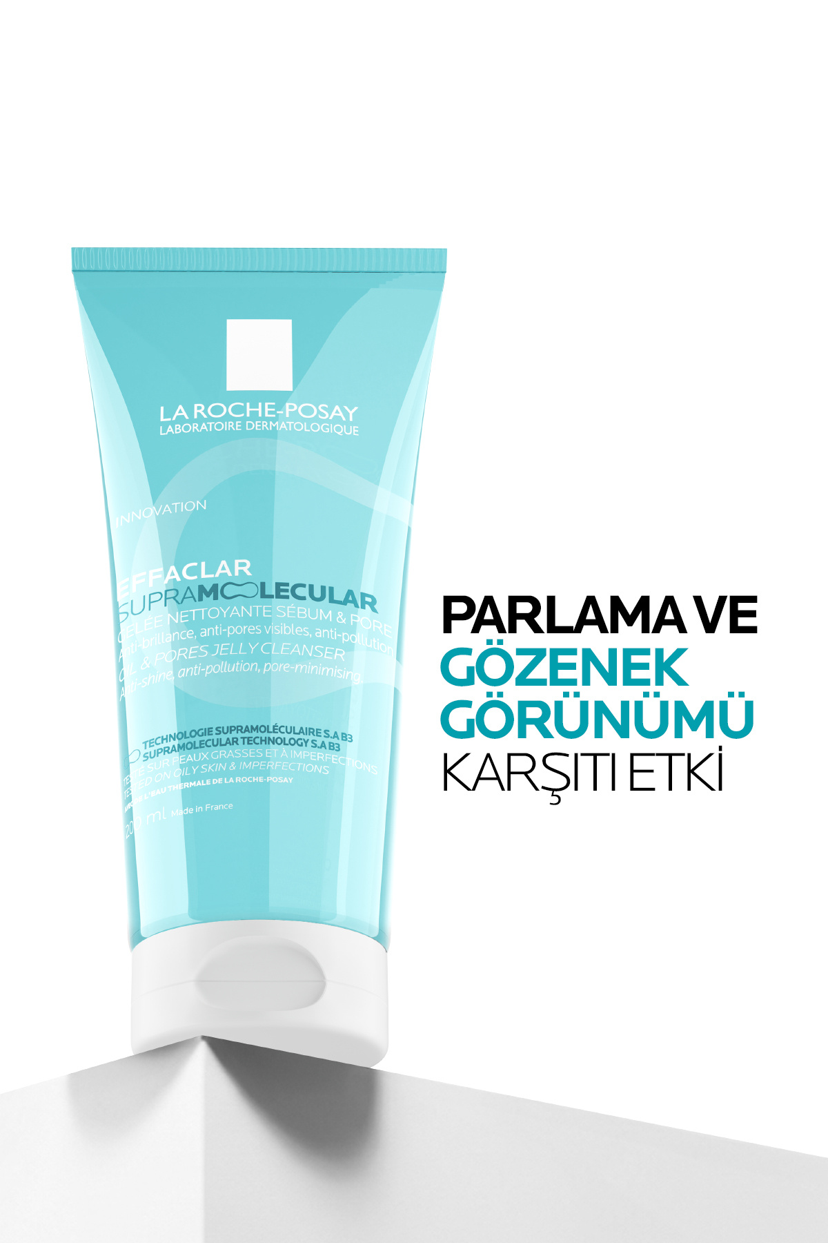 Effaclar Supramolecular Karma ve Yağlı Ciltler İçin Gözenek Karşıtı Yüz Temizleme Jeli 200 ml — LOREAL — تصویر 4 از 8