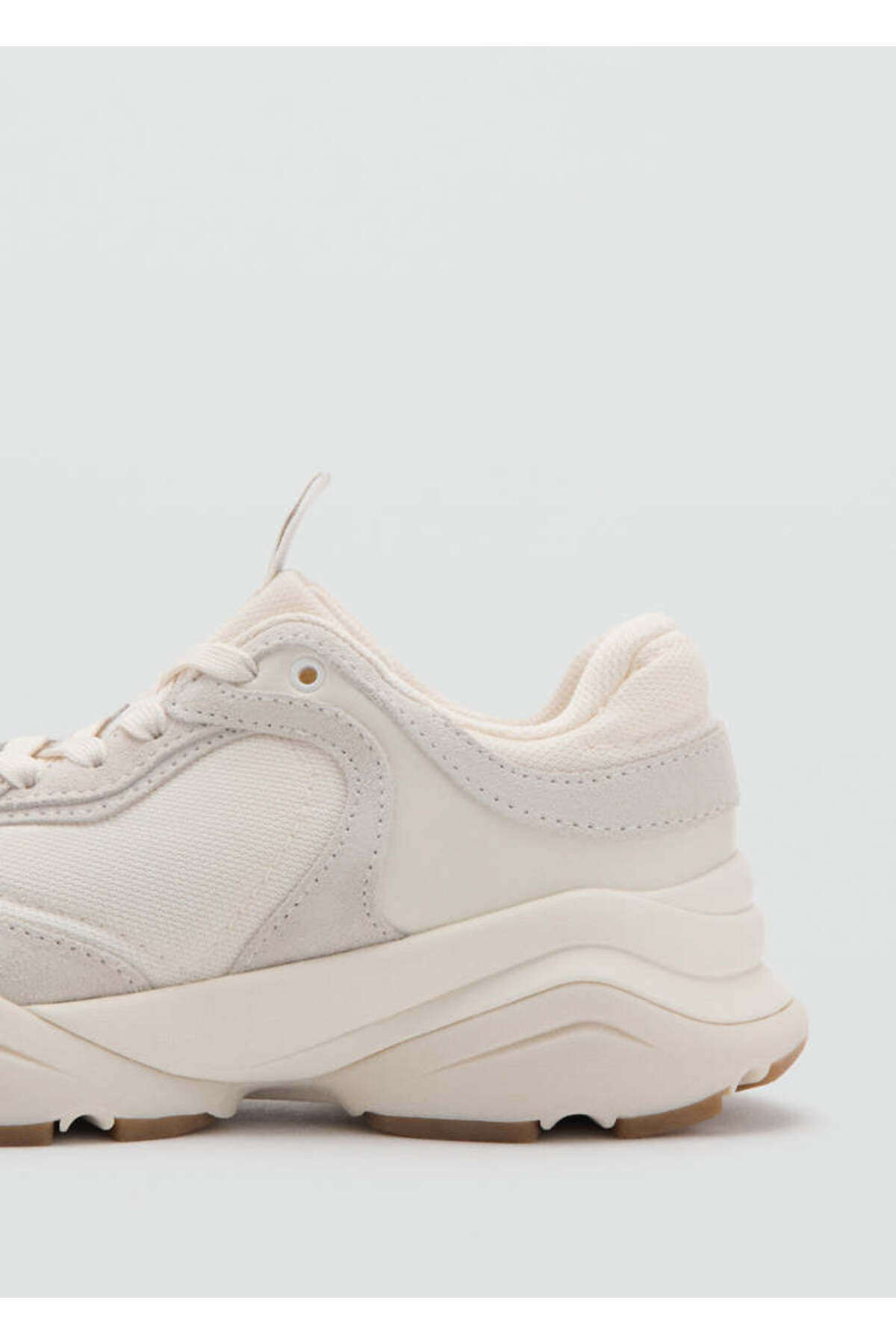 MANGO Kadın Natürel Sneaker 77085663 görsel 3