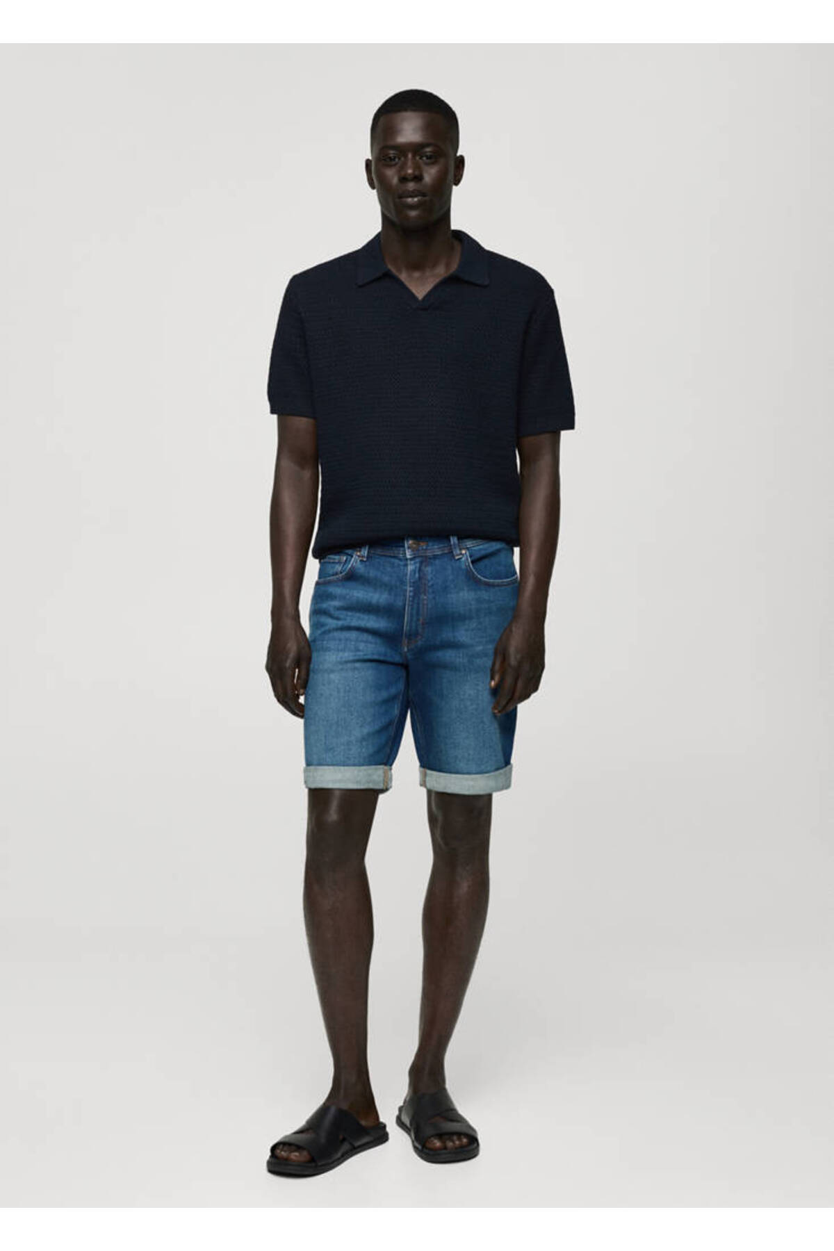 Koyu Denim Erkek Şort & Bermuda 77140578