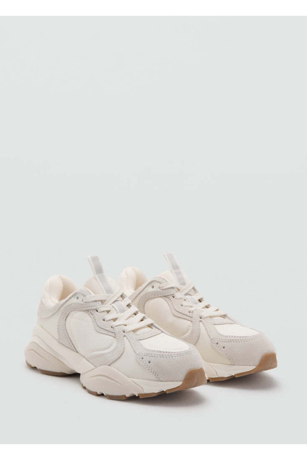 MANGO Kadın Natürel Sneaker 77085663 görsel 2