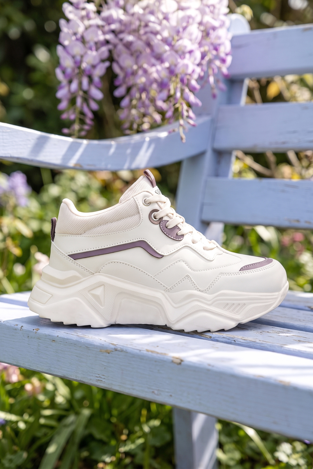 DS.PMD239K2110 Bilekli Mor Kadın Sneaker Günlük Bilekli Spor Ayakkabı 7