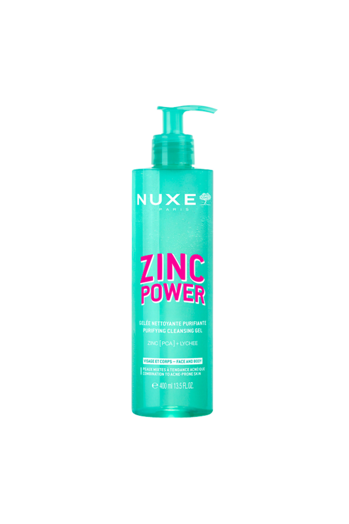 Zinc Power Yağlı ve Akneye Eğilimli Ciltler İçin Arındırıcı Temizleme Jeli 400 ML — 3264680047633 — تصویر 1 از 4