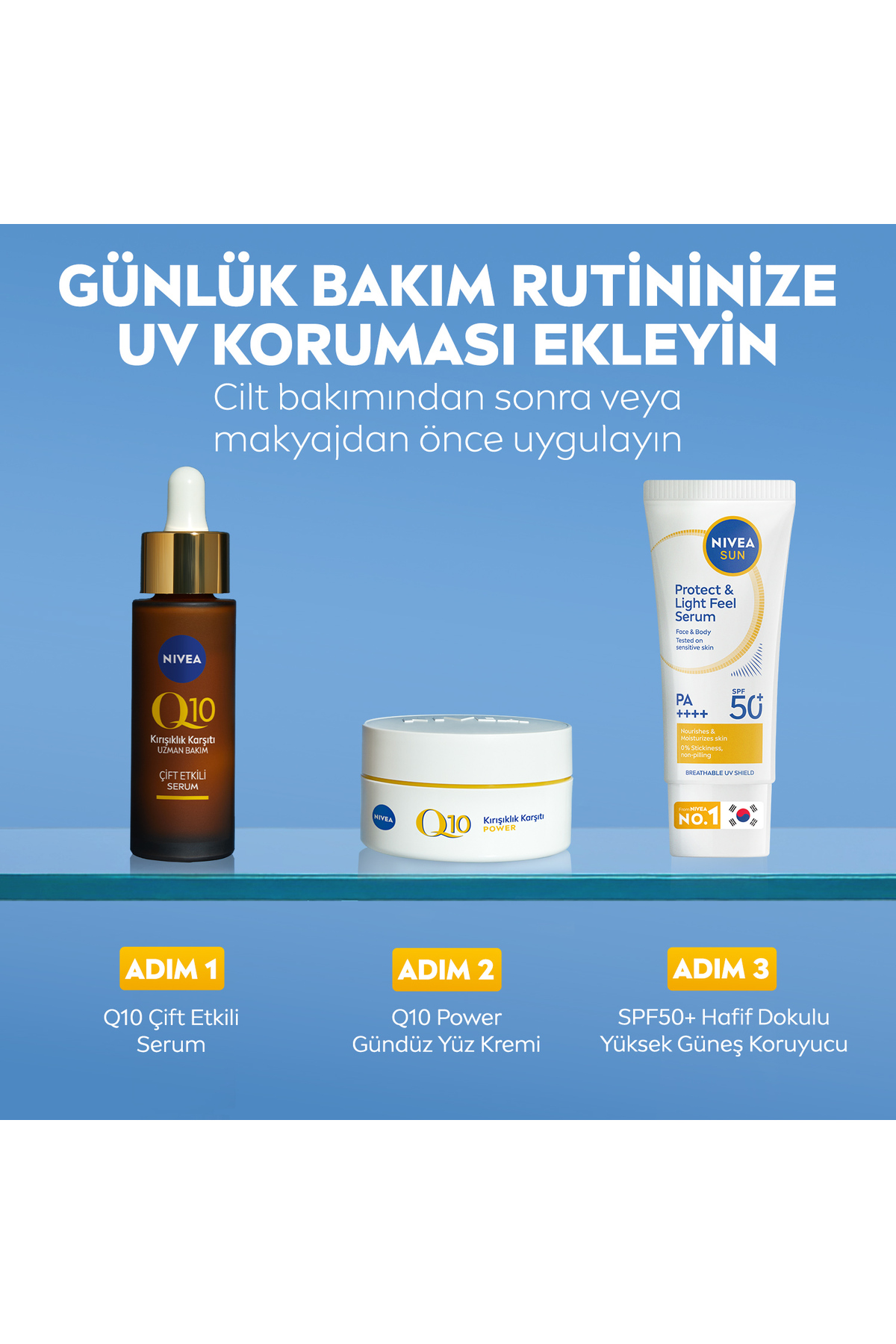 SUN SPF50+ Hafif Dokulu Yüksek Güneş Koruyucu Kore Yüz ve Vücut Serumu 90ml,Nemlendirici — 86018 — تصویر 8 از 9