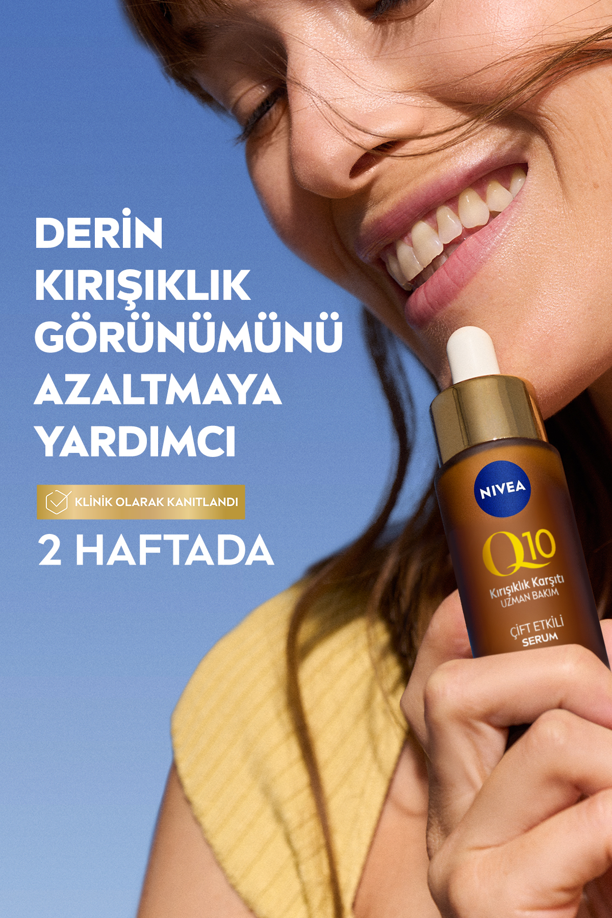 Q10 SPF50 Güneş Koruyucu Yüz Kremi 40ml, Kırışıklık Karşıtı Serum, Göz ve Gece Kremi, Çanta Hediye — SET.NVE.1362 — تصویر 9 از 9