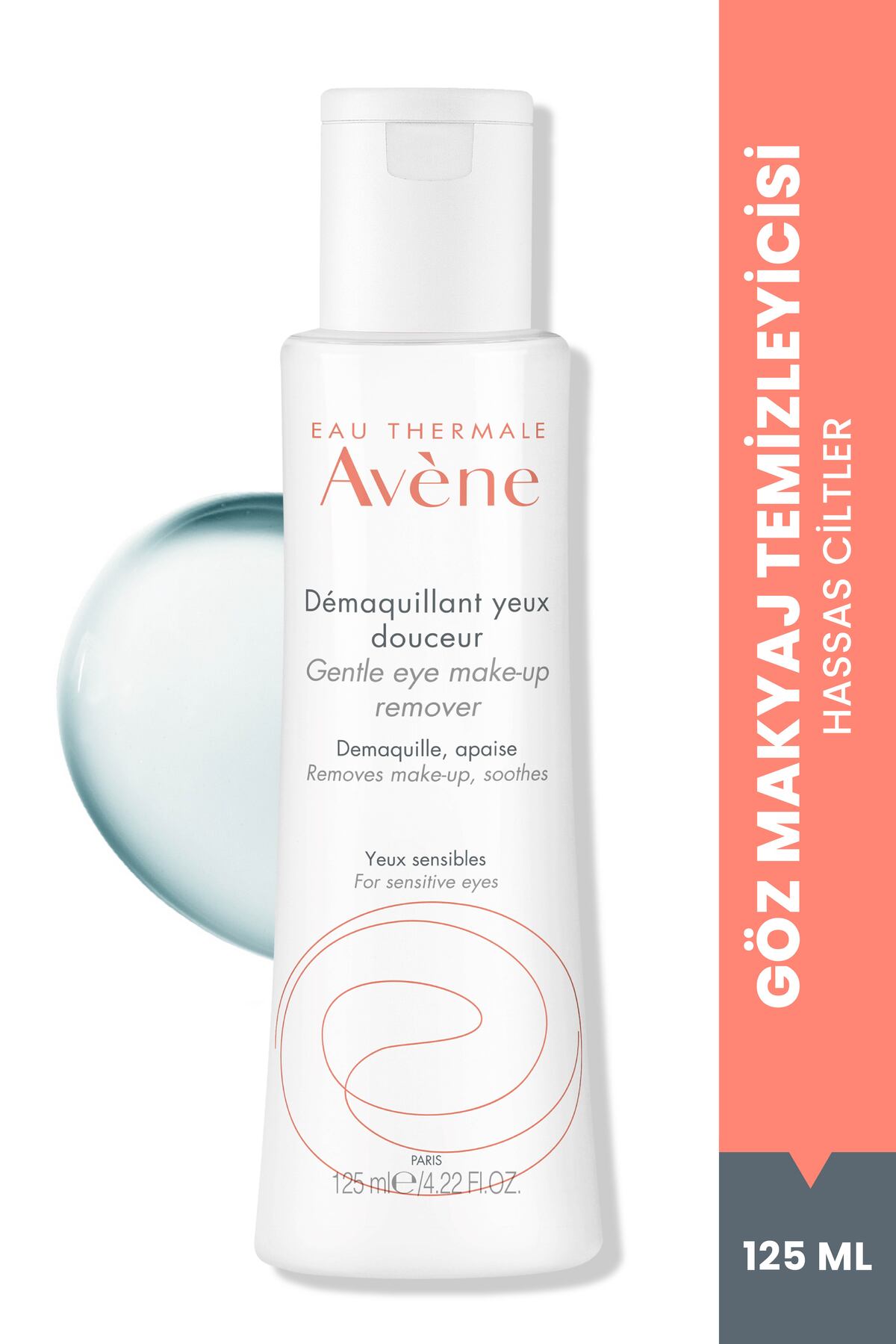 Avene Hassas Göz Çevresi İçin Göz Makyaj Temizleyicisi 125 ml — 3282779051378
