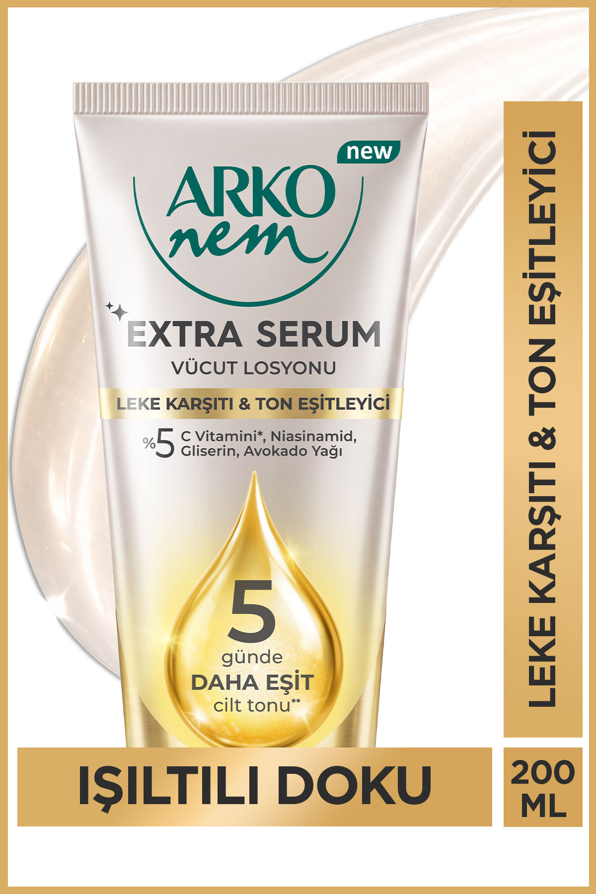 Arko Nem Extra Serum Leke Karşıtı & Ton Eşitleyici Vücut Losyonu 200 Ml — 8690506567101