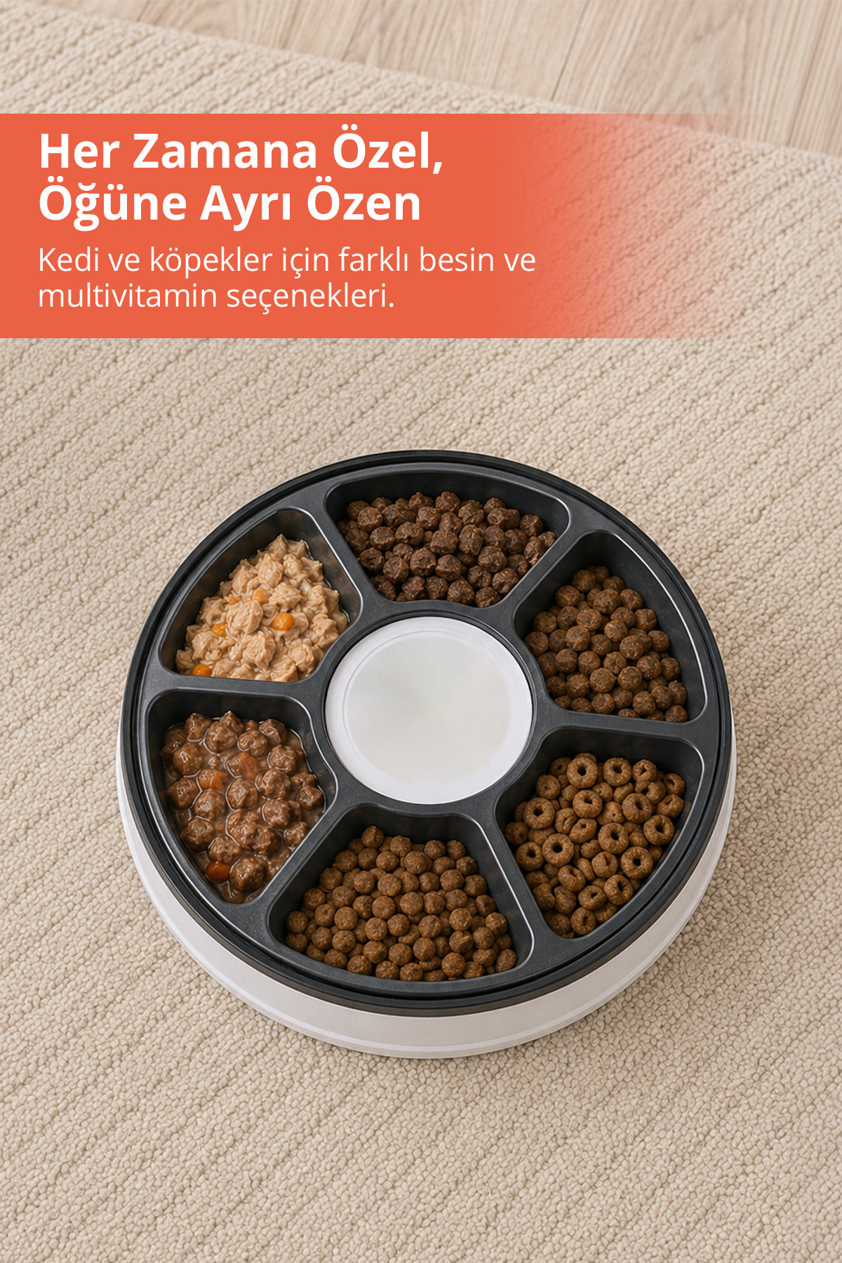 Kiwi Zaman Ayarlı Otomatik Kedi Köpek Mama Kabı Kpf-10521 - Fiyatı