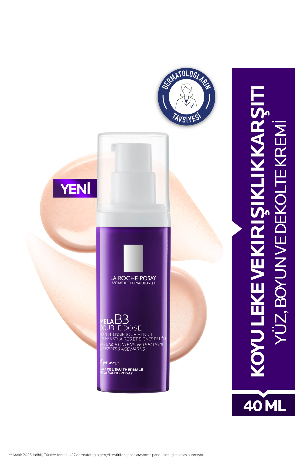 La Roche Posay MELA B3 Double Dose Koyu Leke ve Kırışıklık Karşıtı Bakım Kremi 40 ml — MELA-B3-40ML