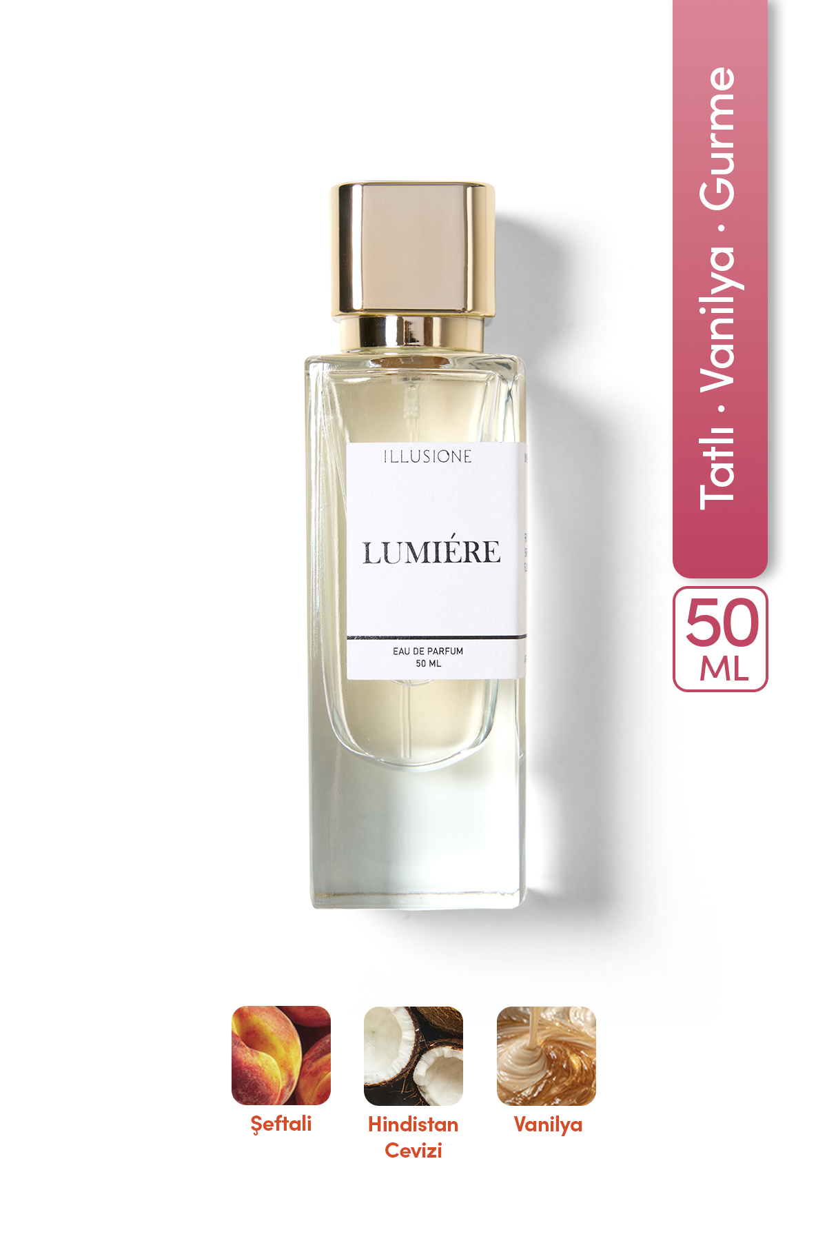 Lumiére Edp Kadın Parfüm 50ml | Tatlı - Vanilya - Gurme | Narenciye, Müge, Orkide, Misk — IPW006 — تصویر 1 از 9