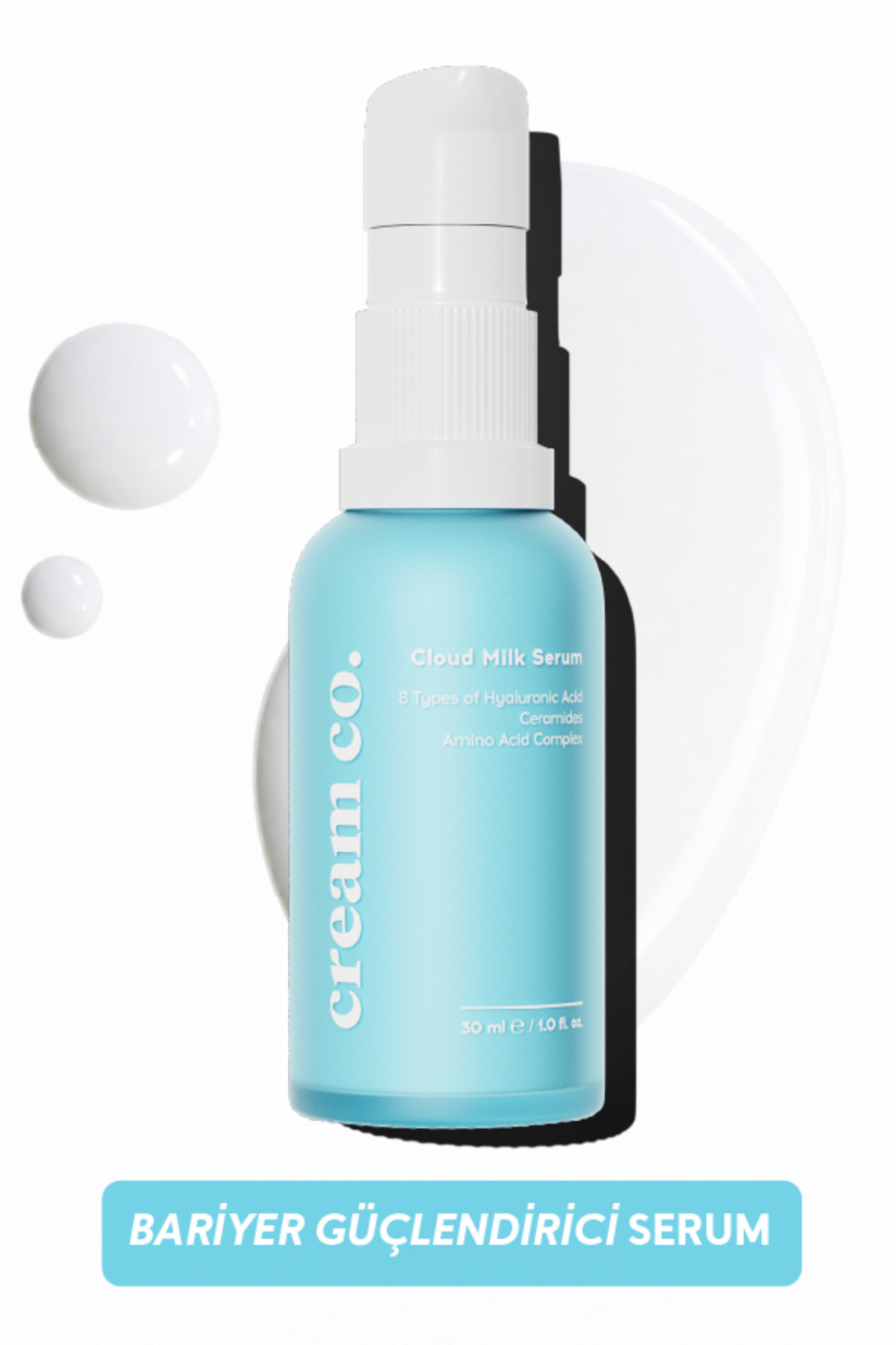Bariyer Güçlendirici Nemlendirici Milk Serum | Hyaluronik Asit Seramid | Tüm Cilt Tipleri — CC112 — تصویر 1 از 9