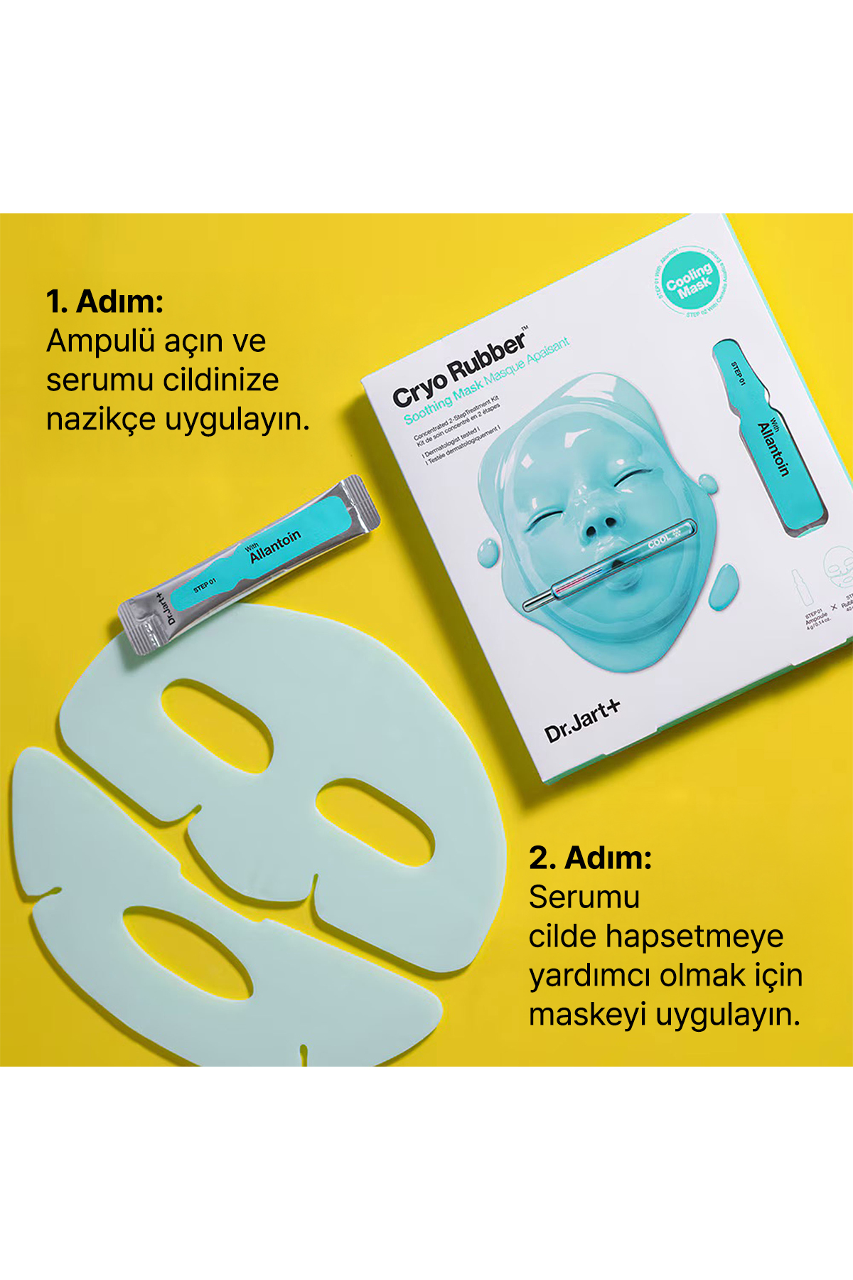 Cryo Rubber™ - Allantoinli Yatıştırıcı Yüz Maskesi 40GM/1.4OZ — Cyro Rubber with Soothing Allantion — تصویر 2 از 7