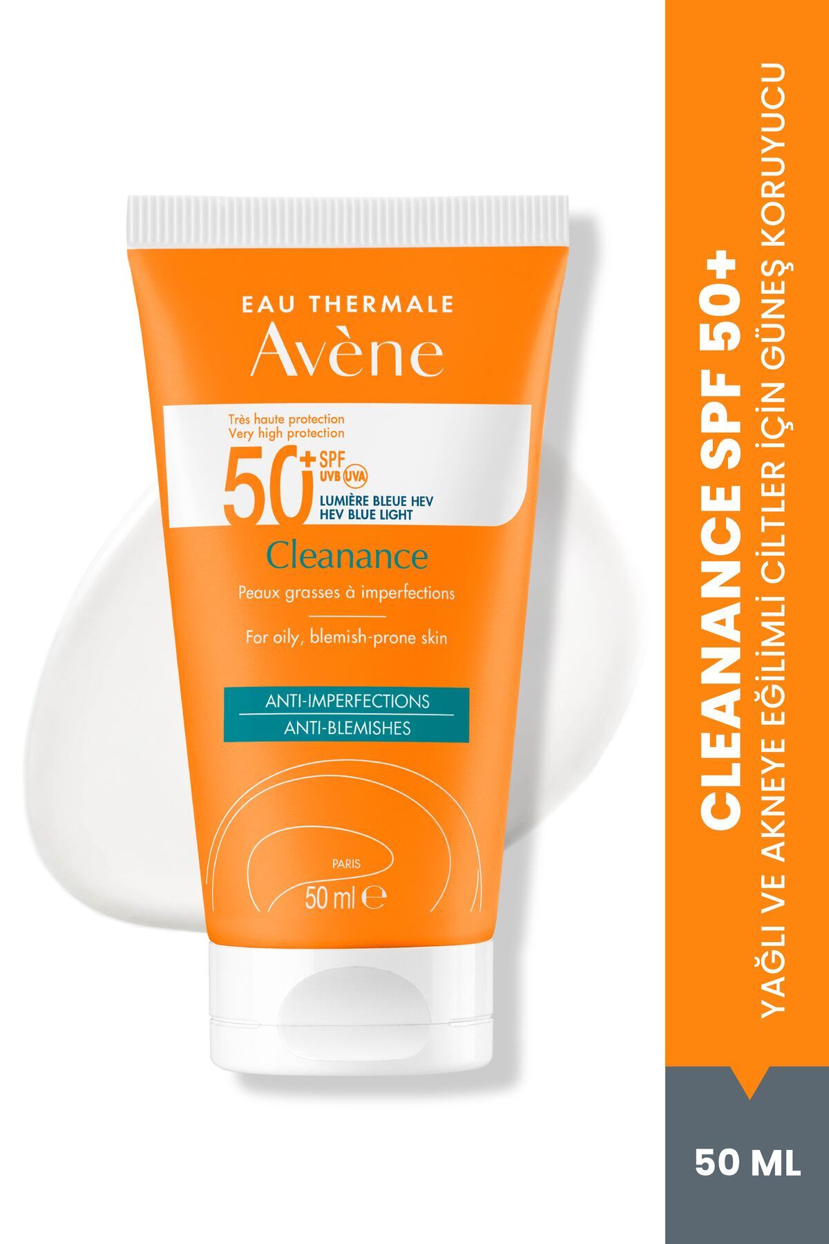 Avene Cleanance SPF50+ Yağlı ve Akneye Eğilimli Ciltler için Yüksek Korumalı Güneş Kremi 50 ml