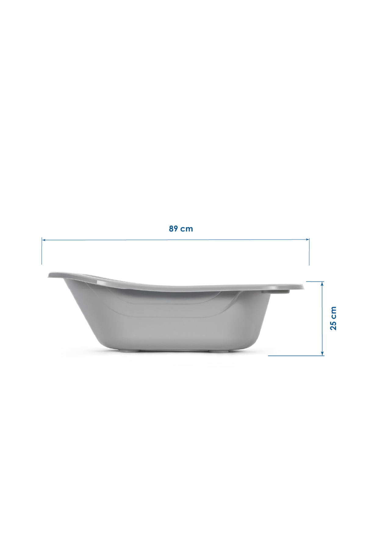 Bebek Banyo Küveti Giderli Büyük Soft Gri 4
