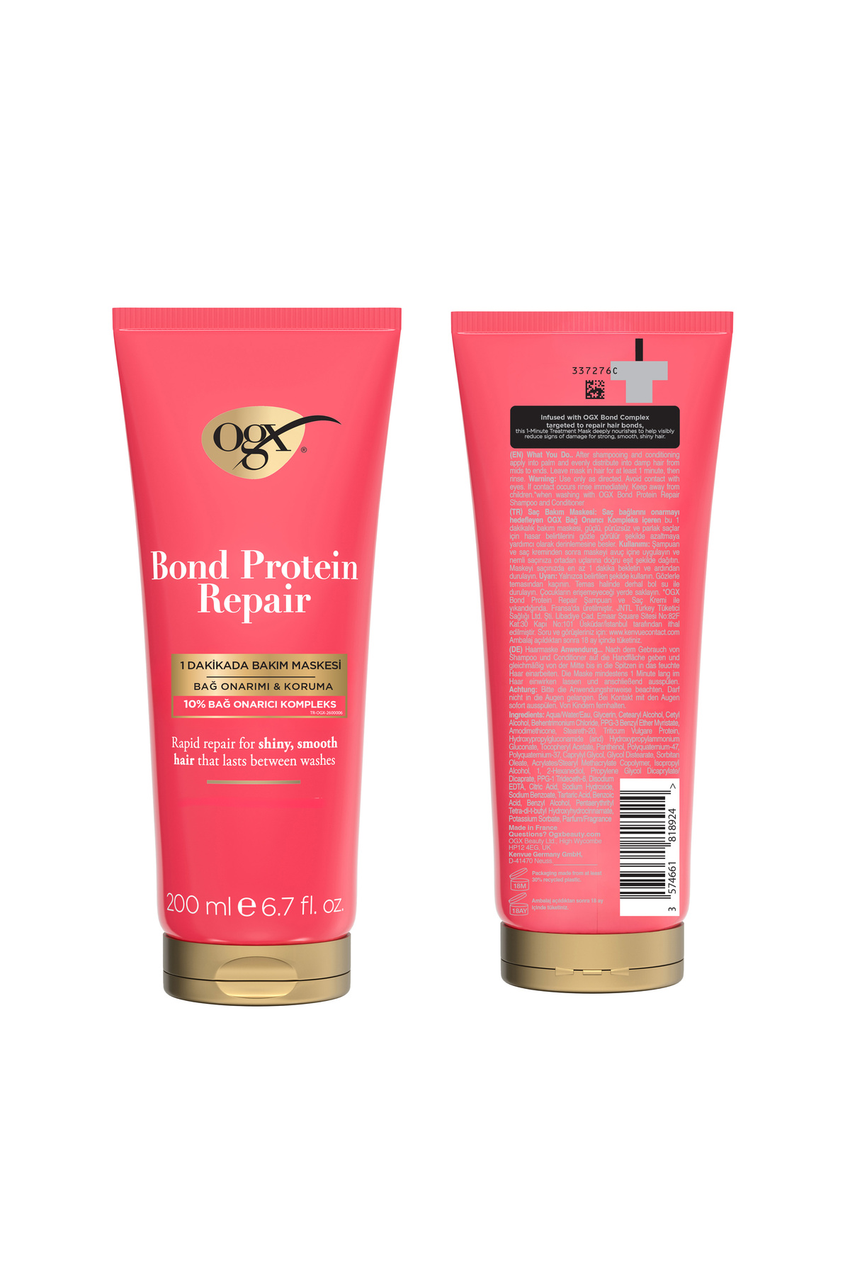 Bond Protein Repair Bağ Onarıcı 1 Dakikada Bakım Maskesi 200 ml — 3574661818924 — تصویر 5 از 5