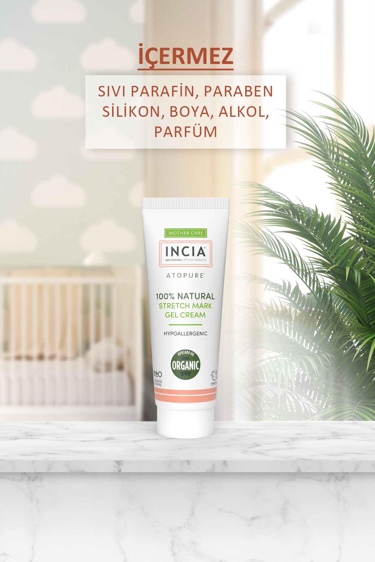 ATOPURE ® %100 Doğal Karın Çatlak Jel Kremi Çatlak Önleyici Organik Avokado Yağı Hamilelikte 75 ml — 8681511090302 — تصویر 3 از 6