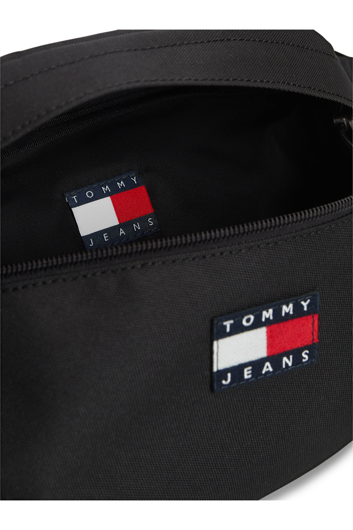 Tommy Hilfiger Erkek Marka Logolu Günlük Kullanıma Uygun Siyah Bel Çantası görsel 7
