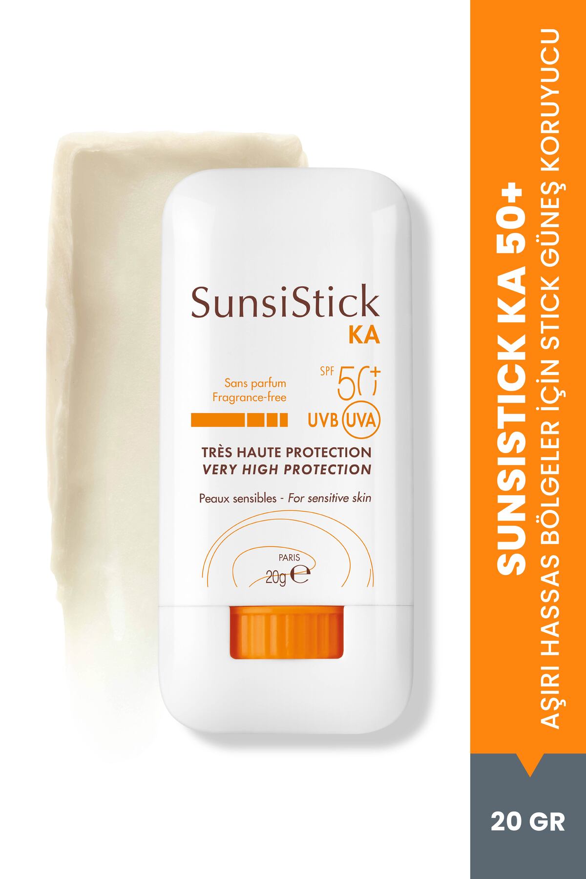 استیک ضد آفتاب سانسی‌استیک کا با SPF 50+ برای نواحی بسیار حساس، 20 گرم — 3282770207576 — تصویر 1 از 6