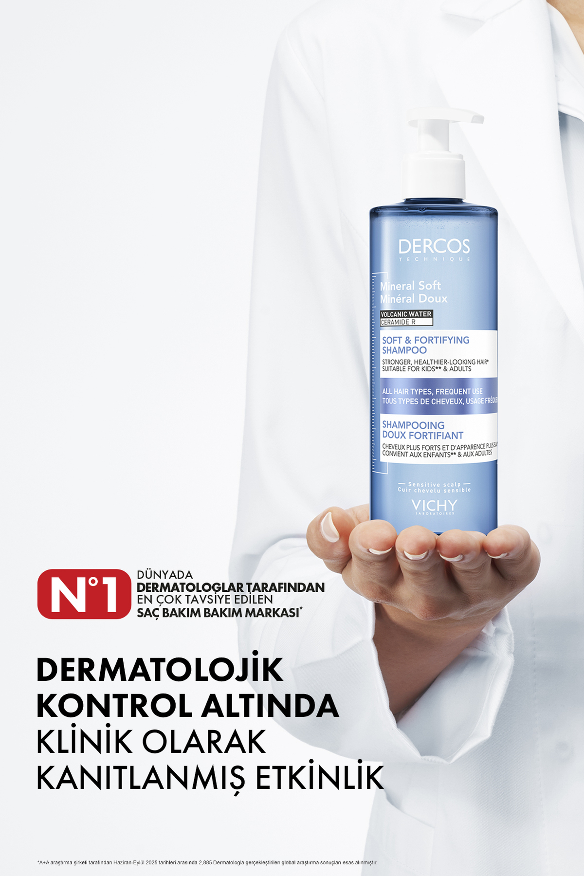 Dercos Mineral Soft Kepeğe Karşı Bakımı Tamamlayıcı Günlük Kullanım Şampuanı 400 ML — 322656 — تصویر 3 از 3