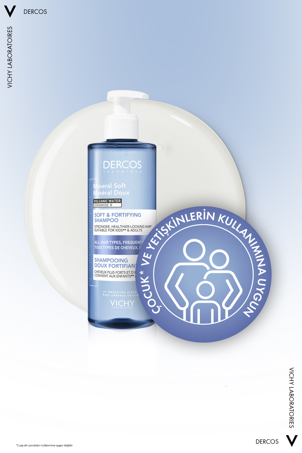 Dercos Mineral Soft Kepeğe Karşı Bakımı Tamamlayıcı Günlük Kullanım Şampuanı 400 ML — 322656 — تصویر 2 از 3