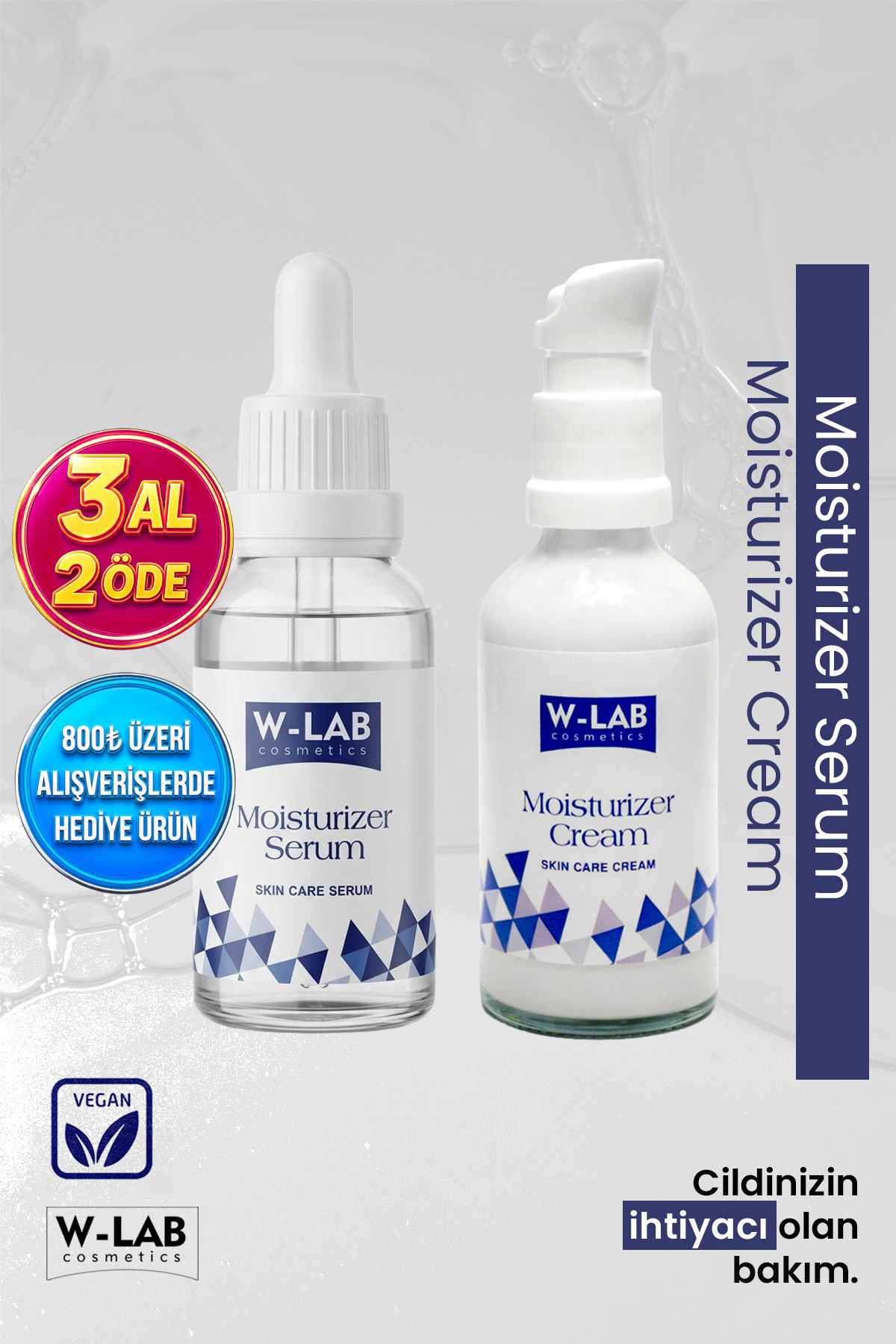 Moisturizer Krem Moisturizer Serum Set — WLAB-U-312 — تصویر 1 از 2