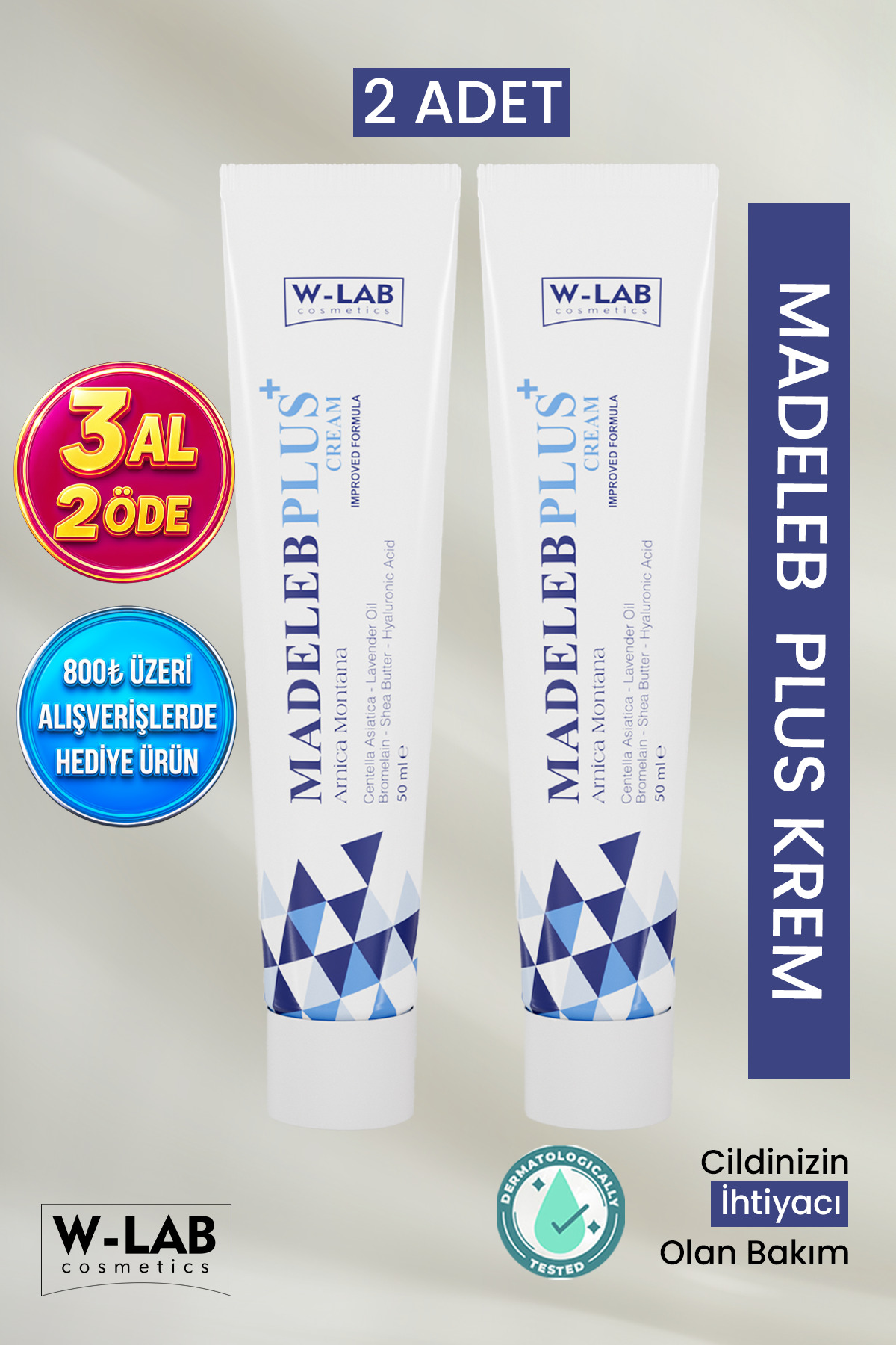 Madeleb Plus Krem 2 li Set — WLAB-U-273 — تصویر 1 از 4