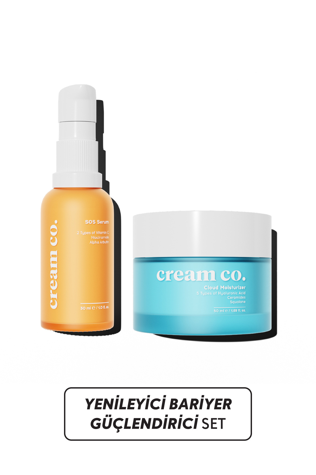 Cream Co. کریم کو کرم مرطوب کننده دوکاره تقویت کننده و ضد لک و آکنه، بازسازی کننده و صاف کننده پوست — CC926