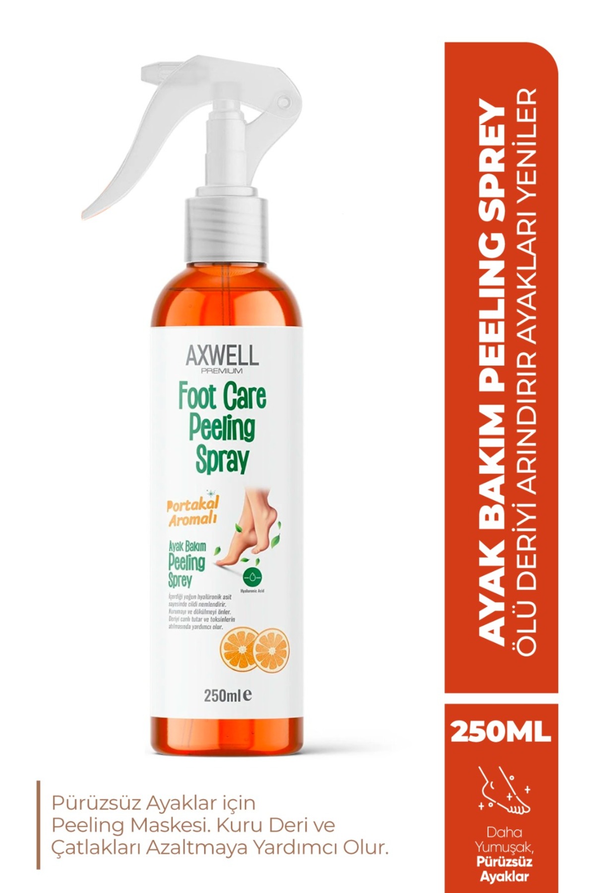 AXWELL PREMIUM Ölü Deri Ve Çatlaklar İçin Portakal Aromalı Bakım Maskesi 250 mL Wonder Foot Mask — APS001