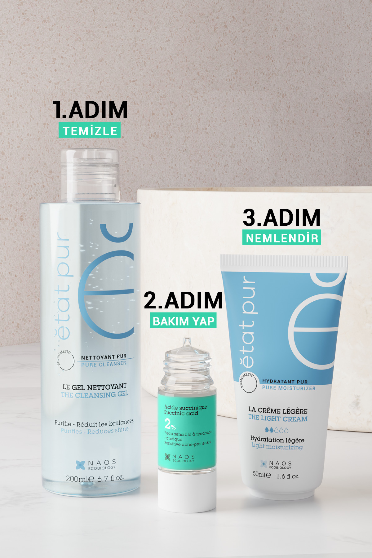 Pure Active Süksinik Asit %2 Hassas Ciltler için Akne ve Leke Karşıtı Konsantre Bakım Serumu 15 ML — 3001315652 — تصویر 3 از 10